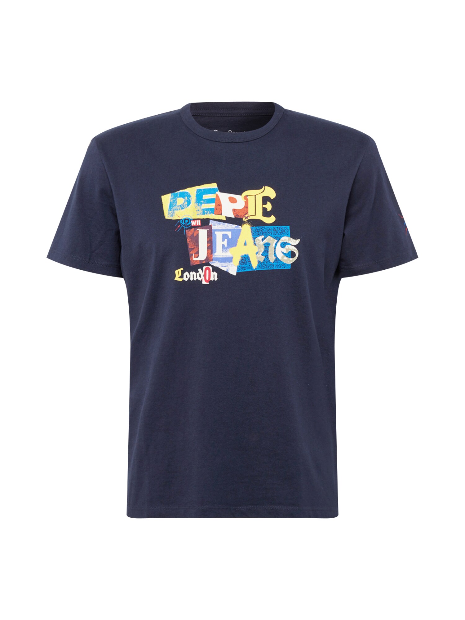 Pepe Jeans Marškinėliai 'Leonard'  tamsiai mėlyna / šviesiai geltona / balta / mėlyna / mišrios spalvos