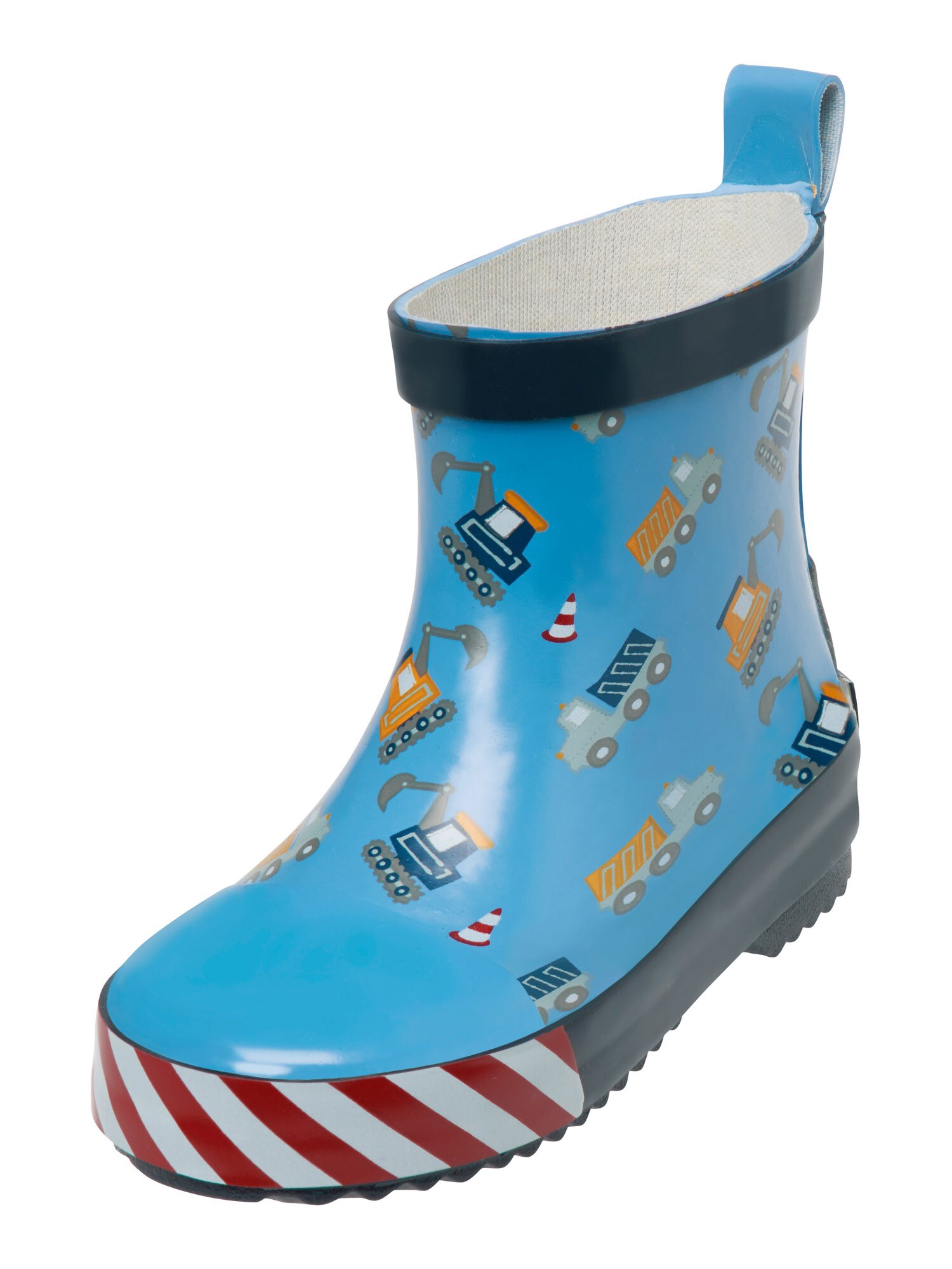 PLAYSHOES Cizme de cauciuc Baustelle  bleumarin / albastru deschis / roșu / alb