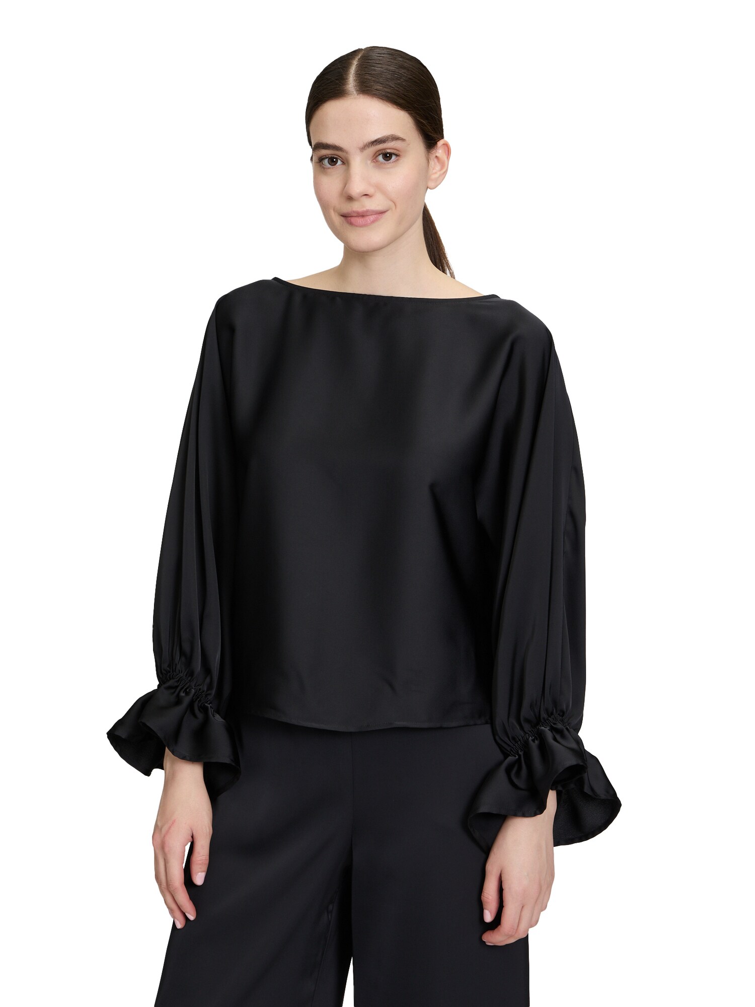 Thumbnail - Vera Mont Satin-Bluse mit Fledermausärmeln