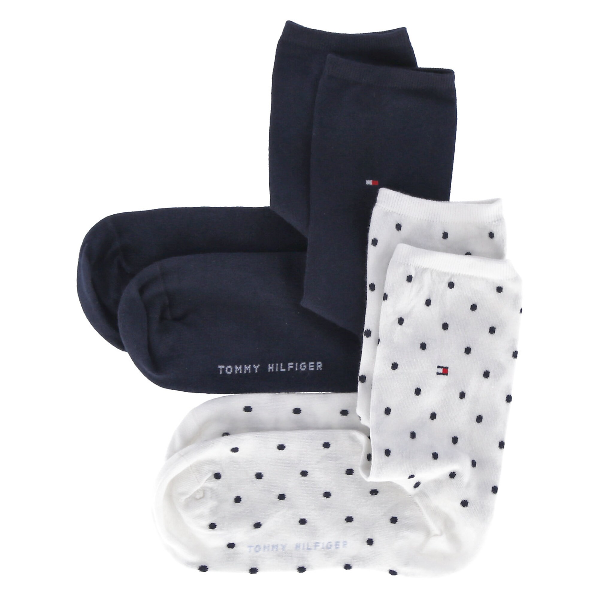 Tommy Hilfiger Underwear Ponožky  tmavomodrá / čierna / biela
