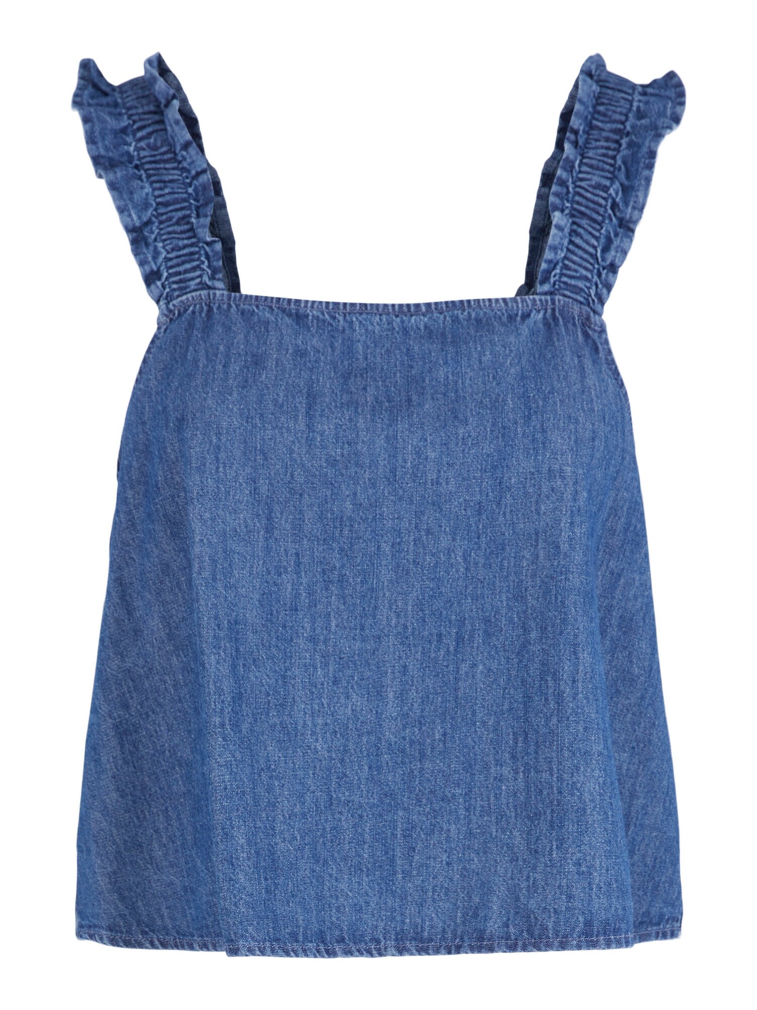 Pieces Petite Top 'HOPE'  tamno plava