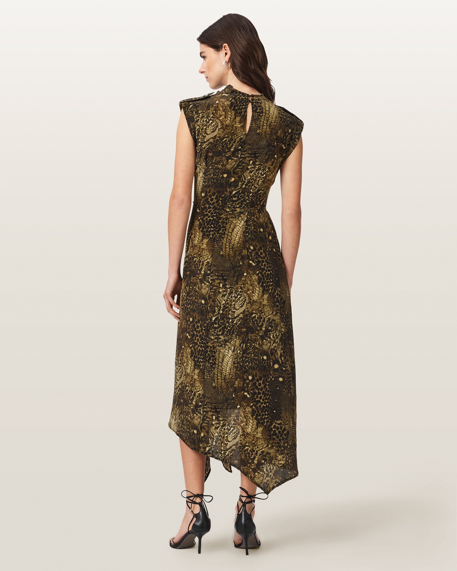 AllSaints Vestido 'Persia' marrón / capuchino / oliva – imagen 3