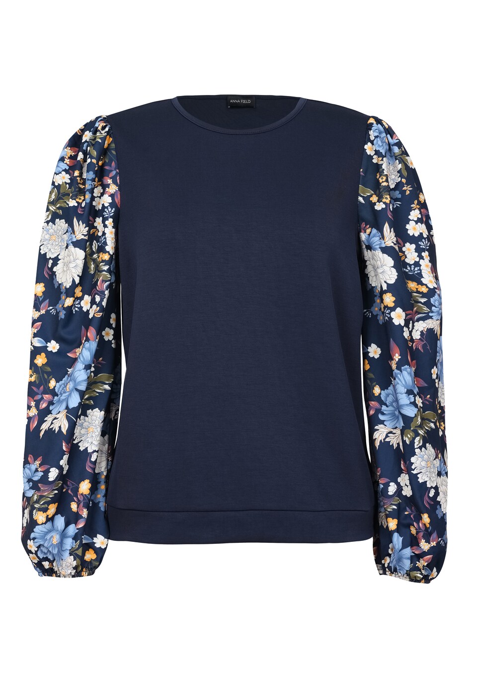 Blus mörkblå / gul / oliv