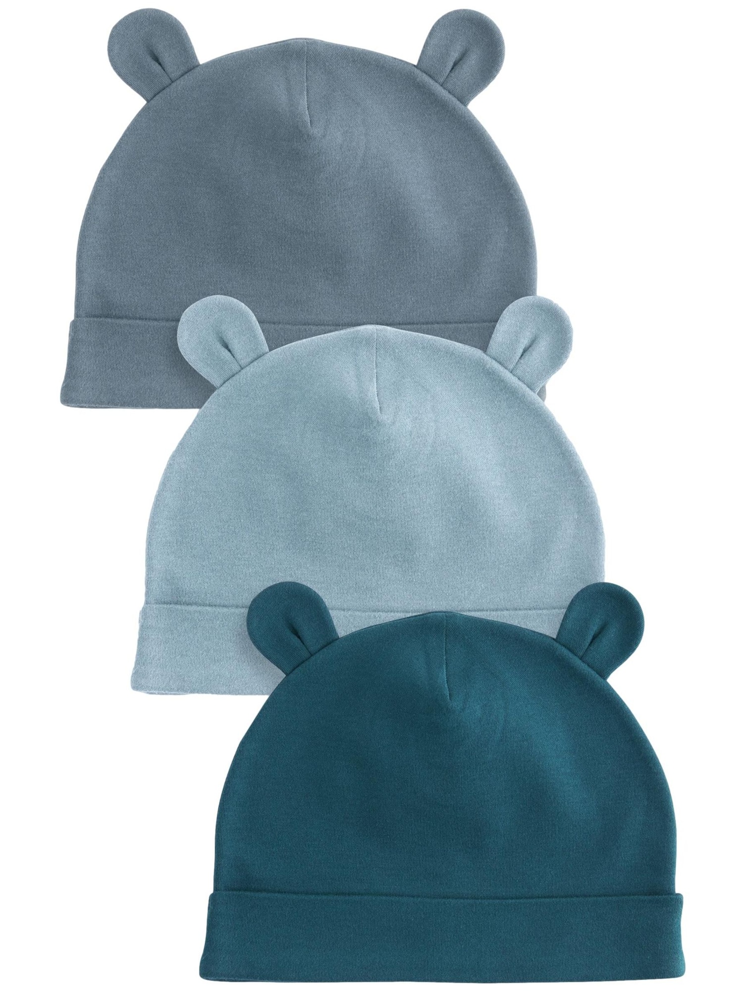 Next Căciulă  albastru porumbel / albastru pastel / verde petrol