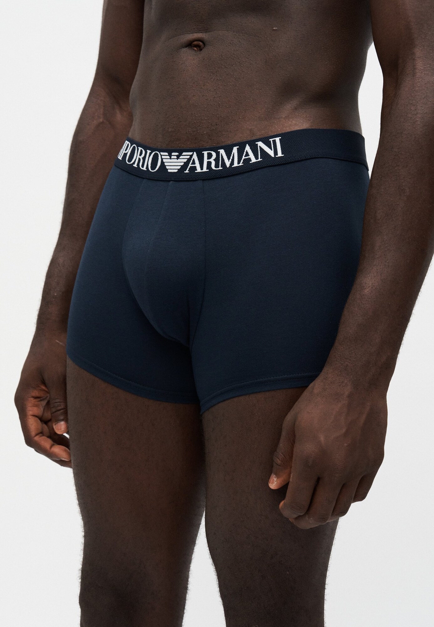 Emporio Armani Calzoncillo boxer navy / blanco – imagen 6