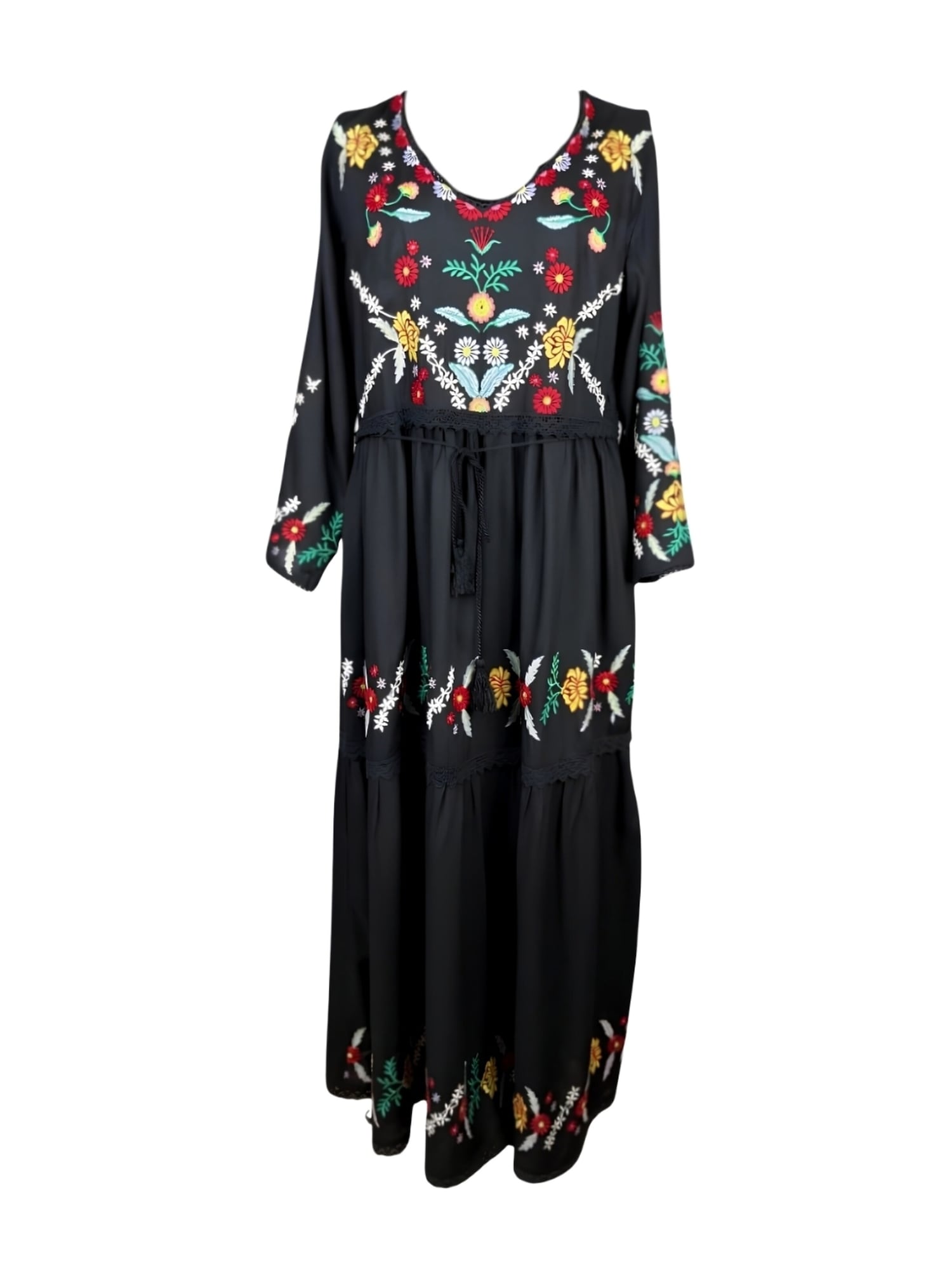 Rody’s forever Vestido 'Lässiges Damenkleid A26, schwarz , marimea M'  negro
