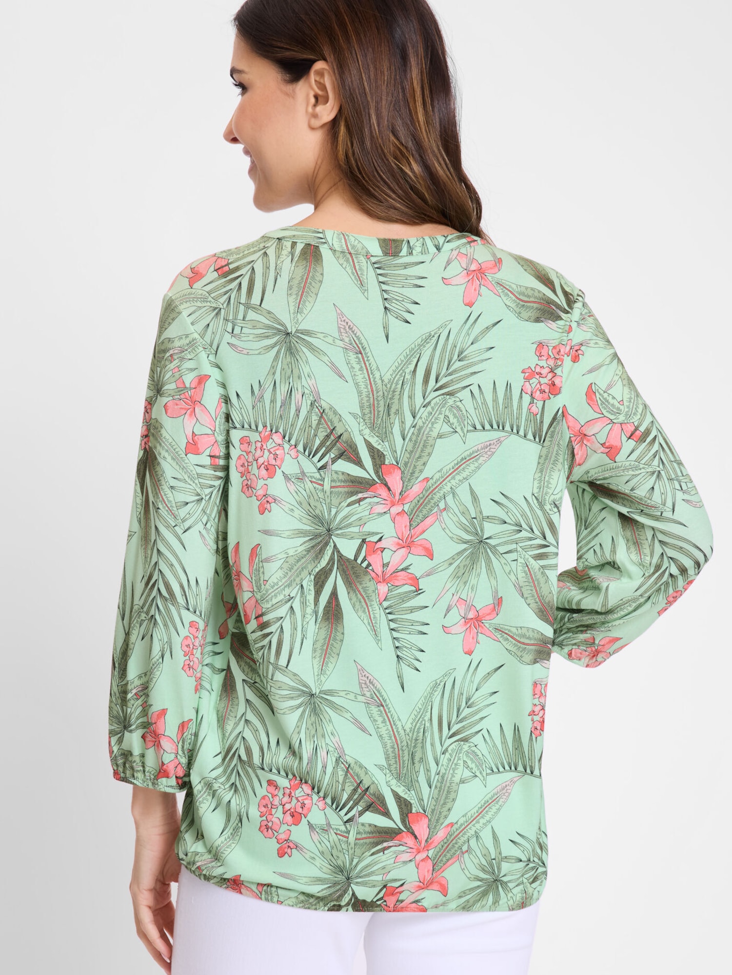 Thumbnail - Olsen Shirt mit Gummiband am Saum und den Ärmeln