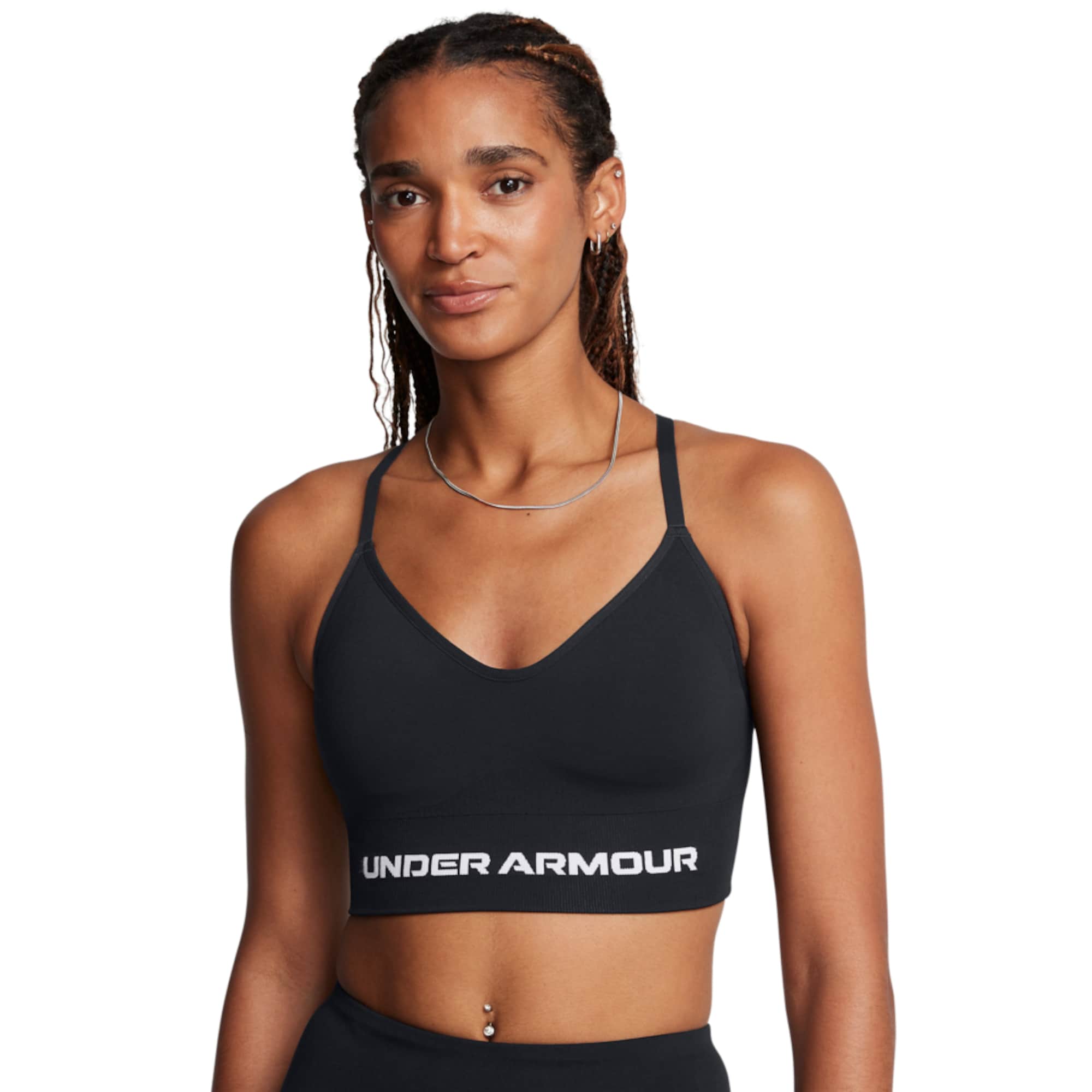 UNDER ARMOUR Sportmelltartók 'Vanish Seamless'  fekete / fehér termék 2. képe