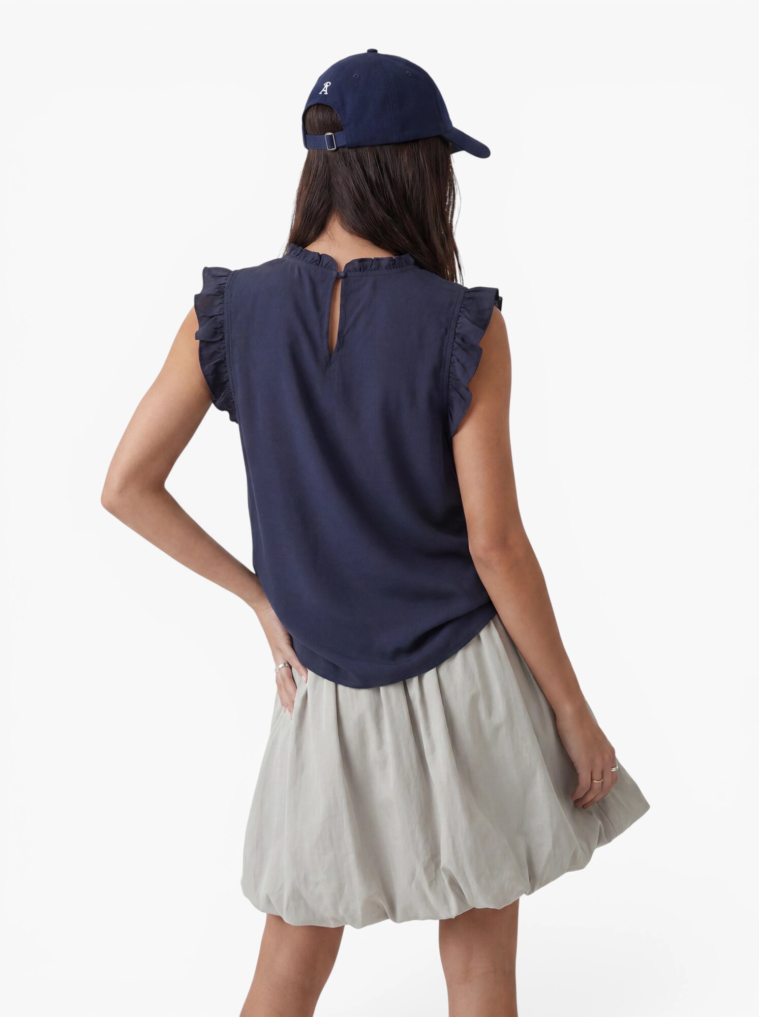 VERO MODA Blúzka 'VMALBA'  námornícka modrá (obrázok 3)