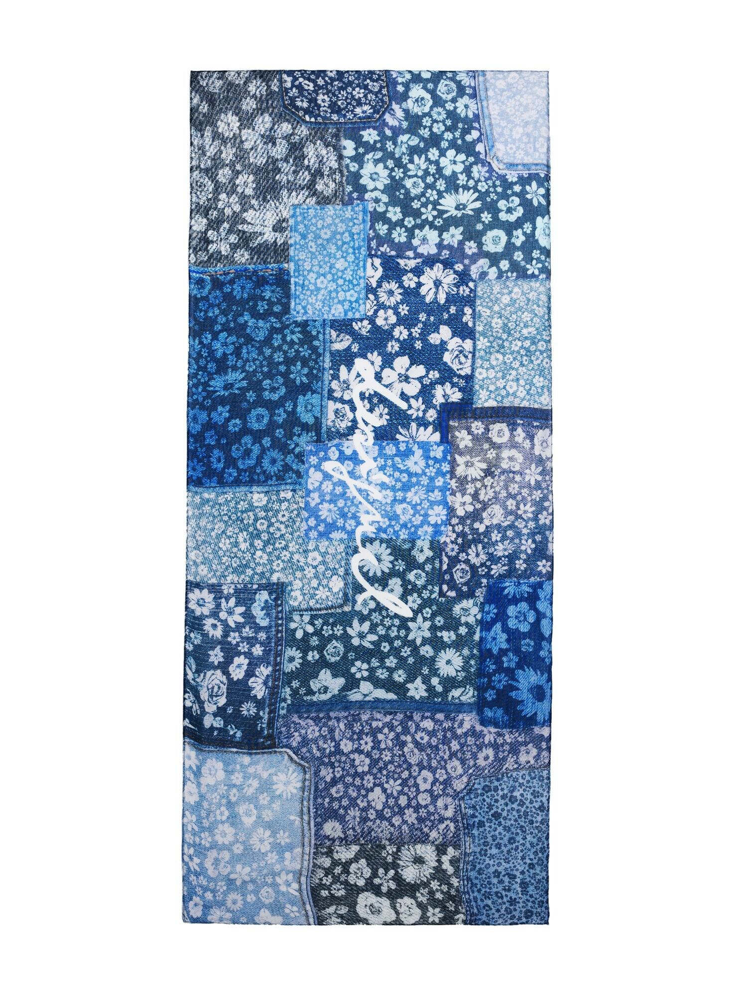 Desigual Fular  albastru / albastru denim / albastru închis / alb