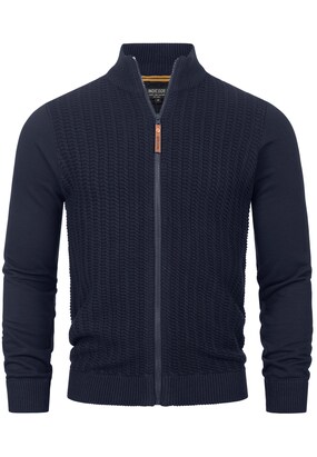 INDICODE JEANS Gebreid vest ‘Cason’ Navy