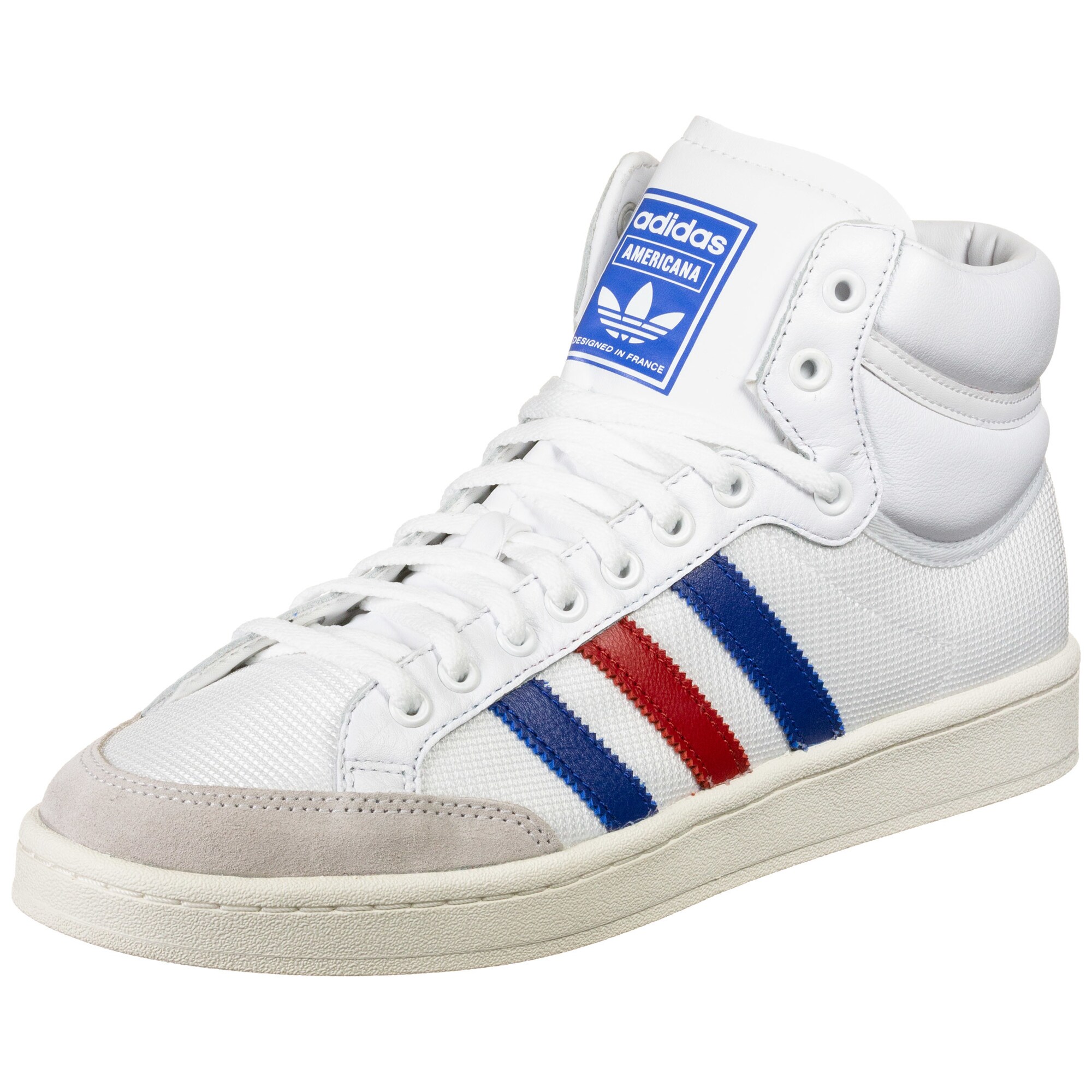 ADIDAS ORIGINALS Sportbačiai su auliuku  balta / mėlyna / šviesiai raudona