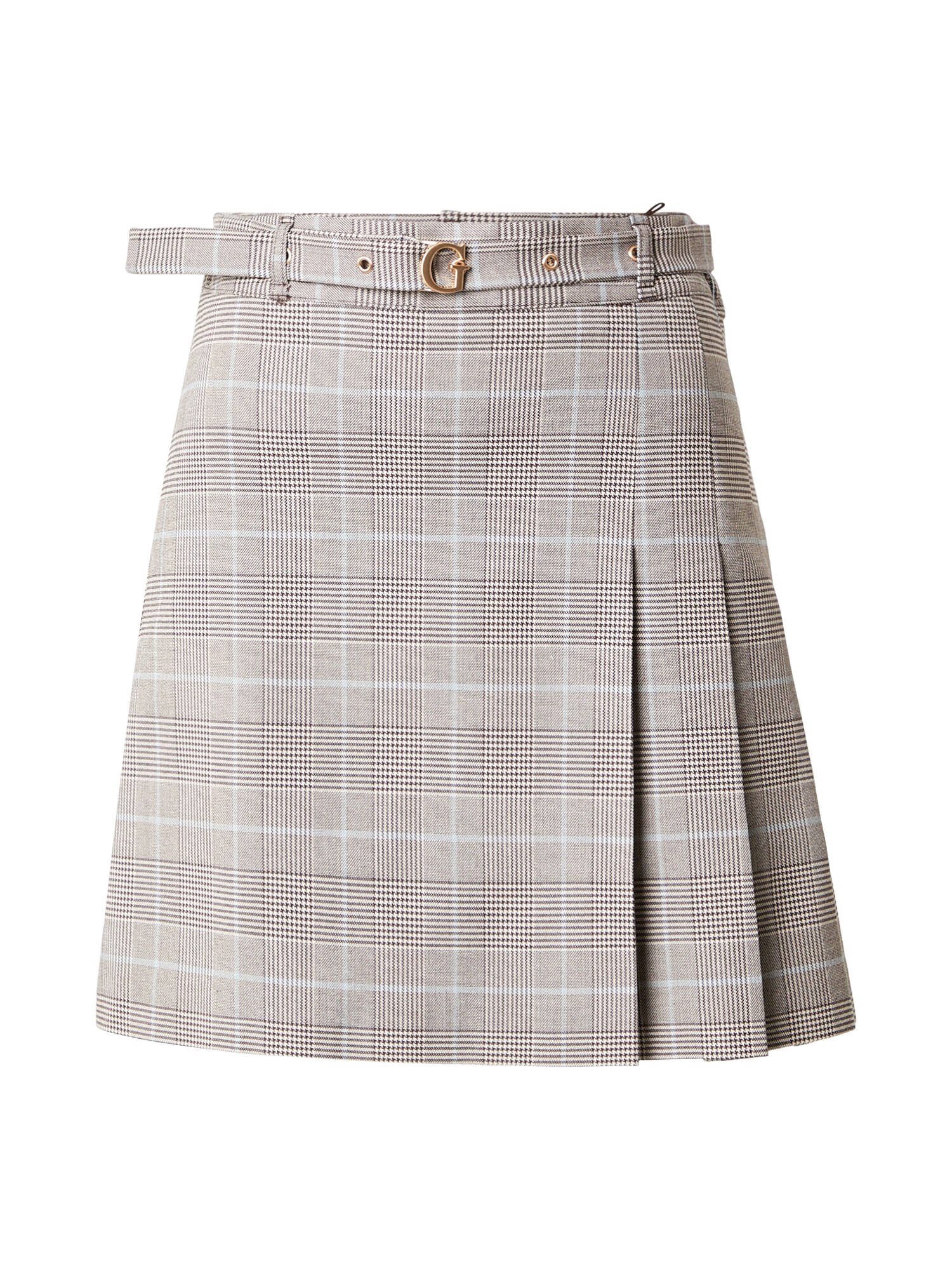 GUESS Fustă GERALDINE  bej deschis / negru / alb