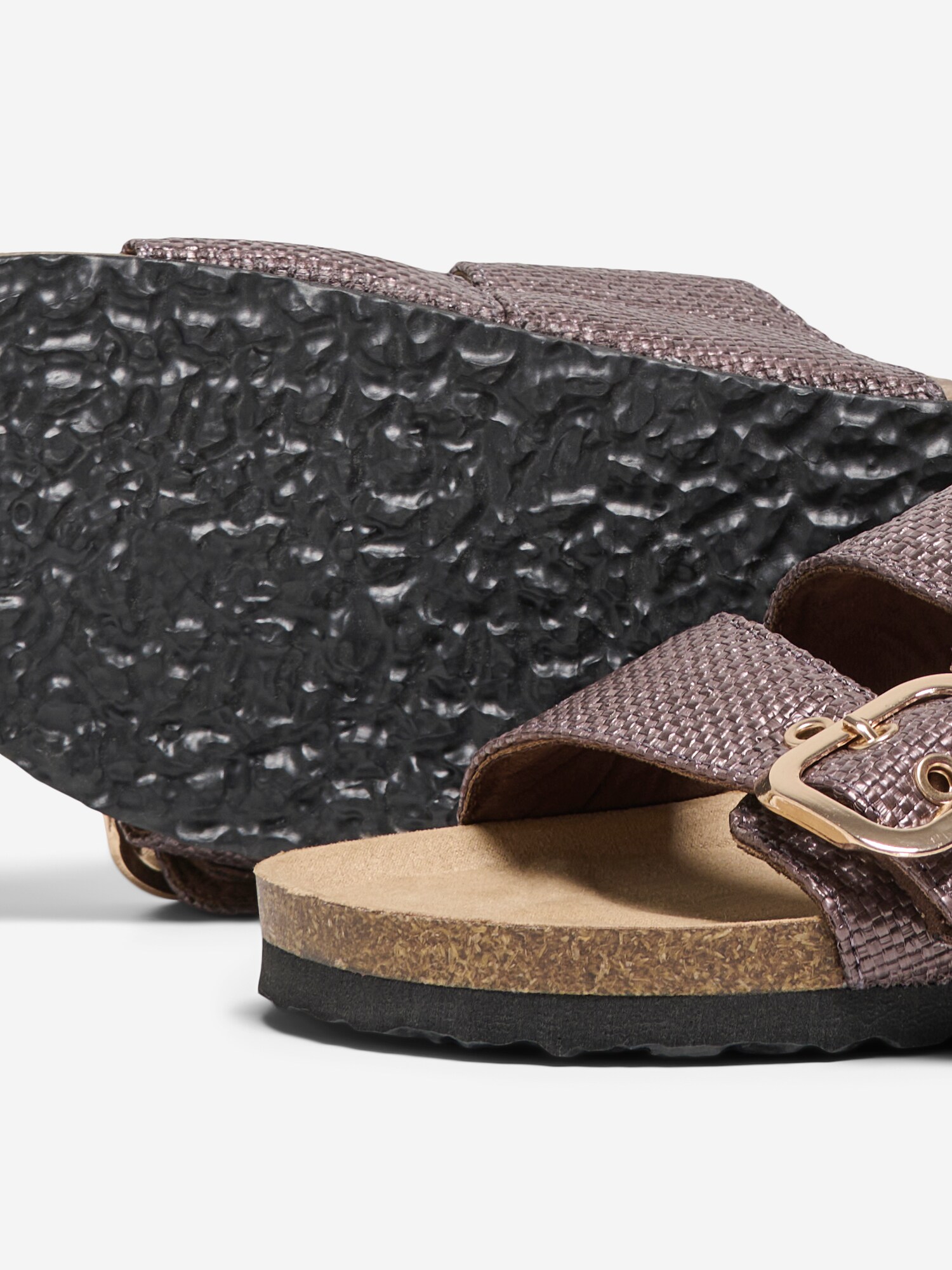 ONLY Papucs 'ONLMAXI-16 RAFFIA'  csokoládé termék 2. képe