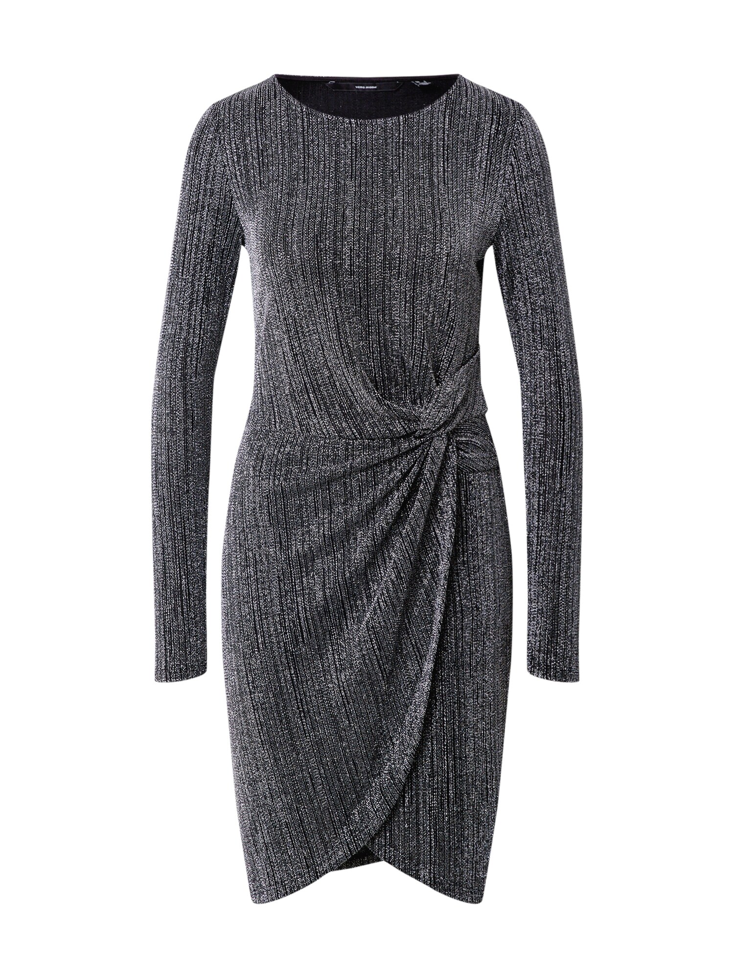 VERO MODA Suknelė  juoda / sidabrinė