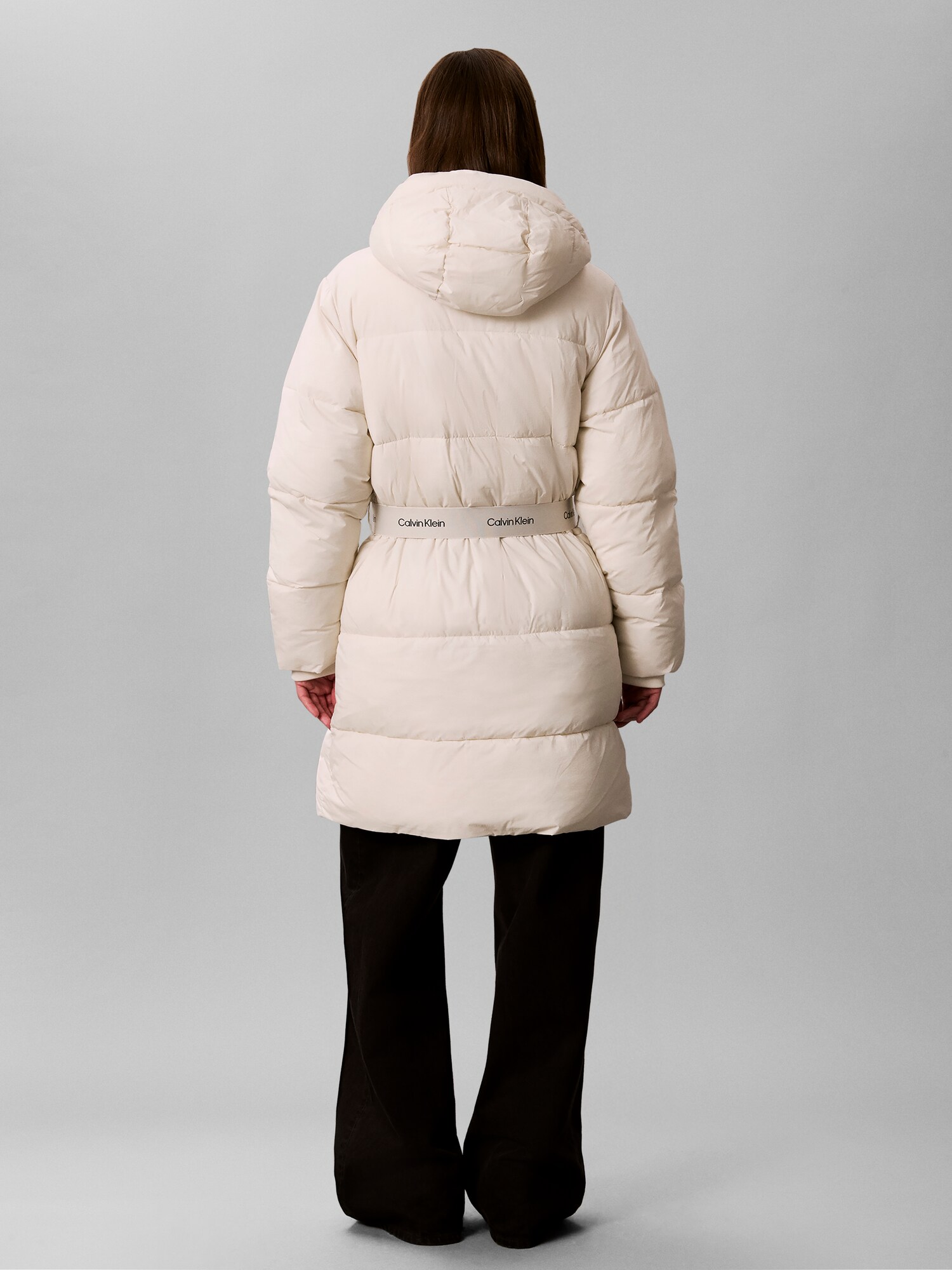 Calvin Klein Jeans Abrigo de invierno  gris claro / negro / blanco natural – imagen 4