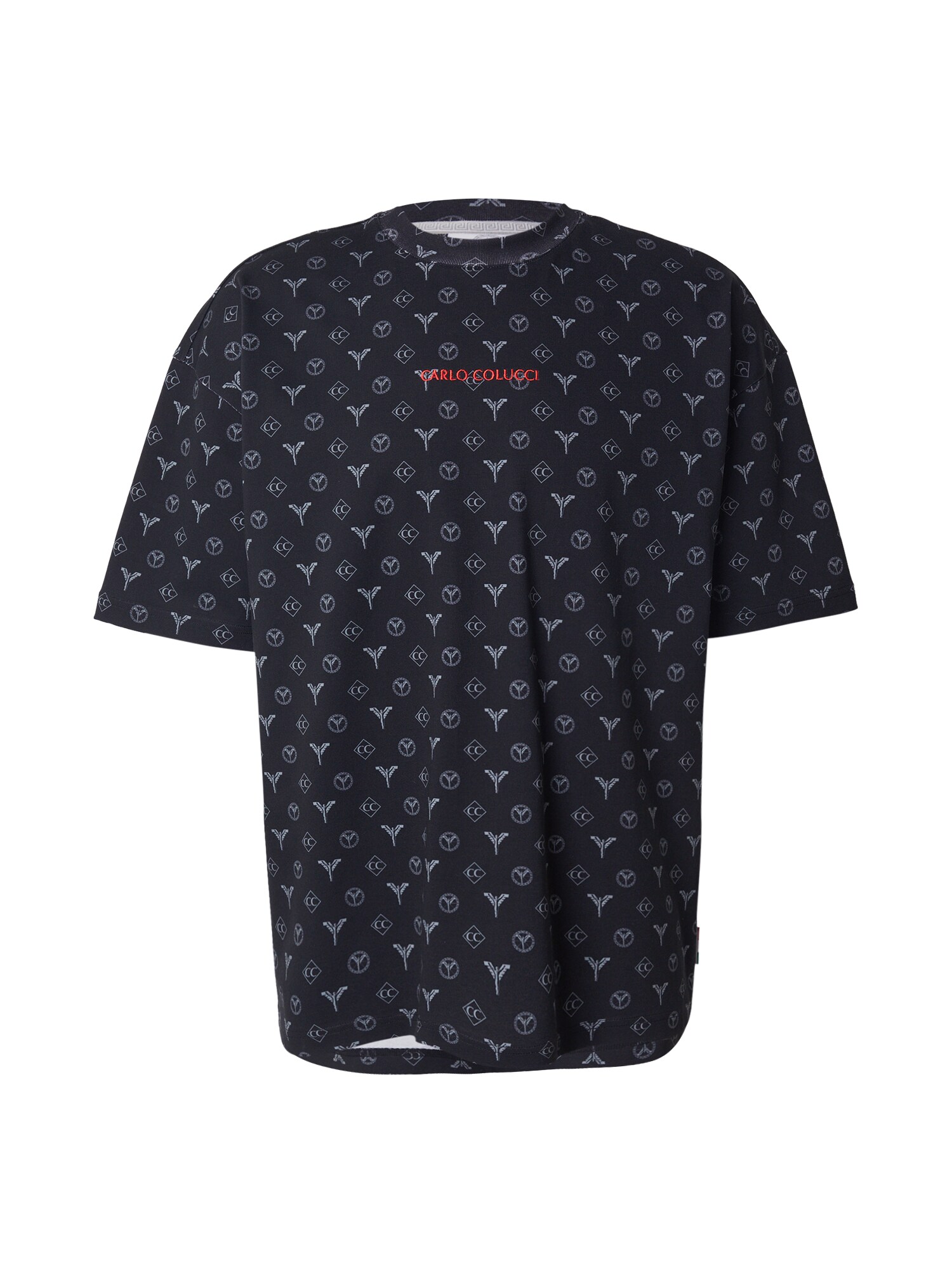 Carlo Colucci Tricou Ennemoser  albastru pastel / roșu / negru