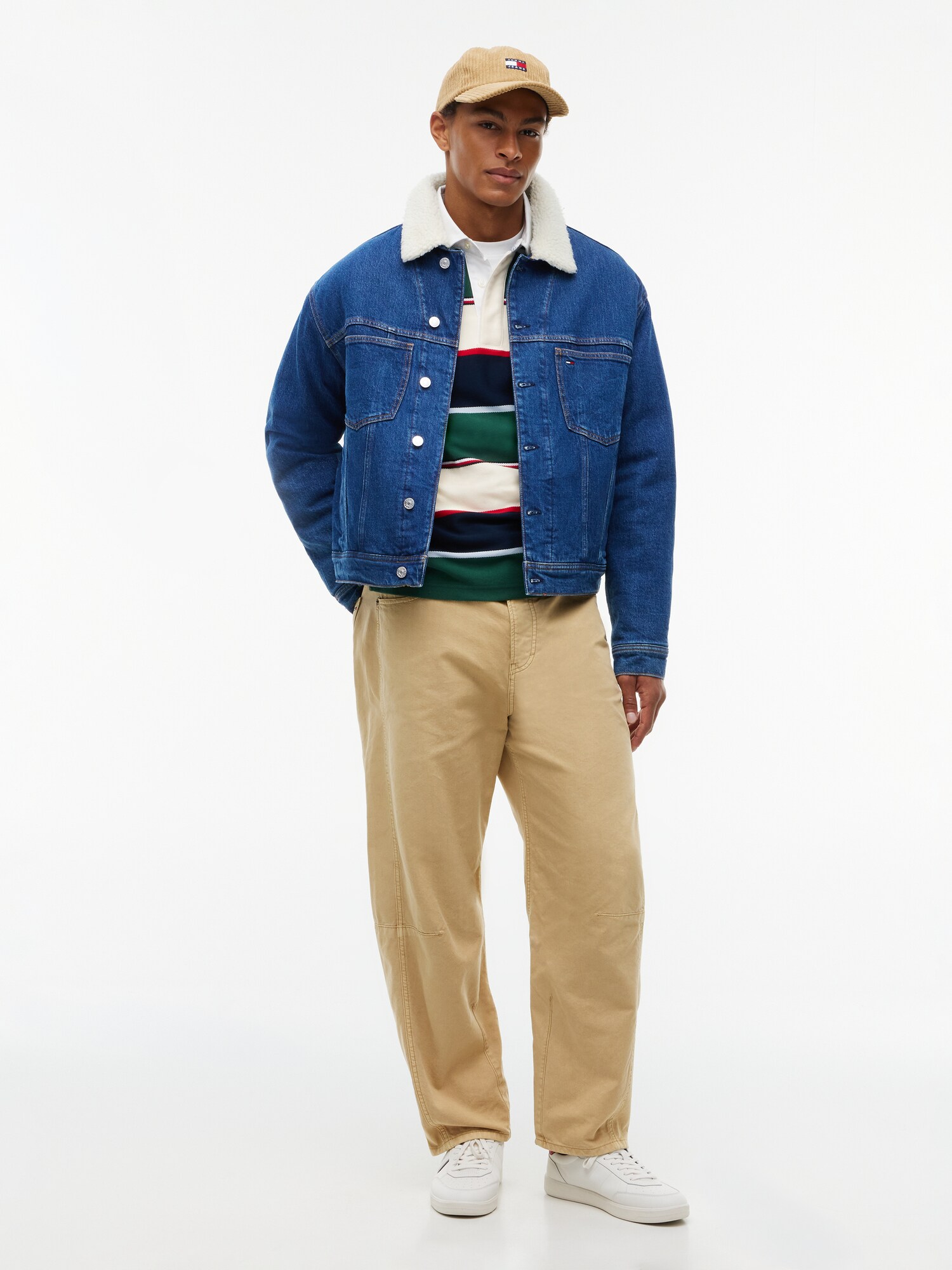 Tommy Jeans Chaqueta de entretiempo 'Archive'  azul denim / blanco – imagen 4