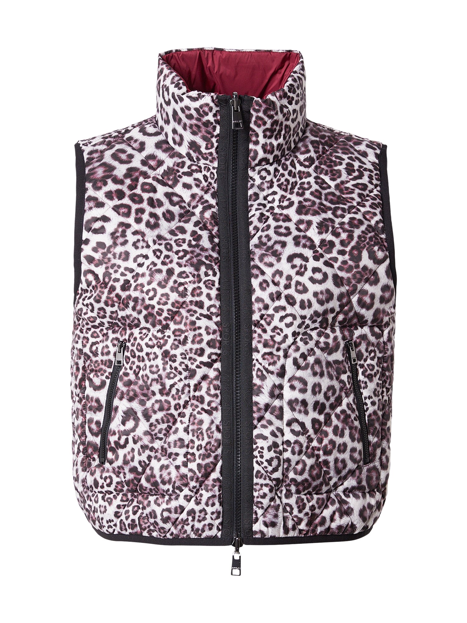 Marc Cain Vestă  maro / roz zmeură / alb