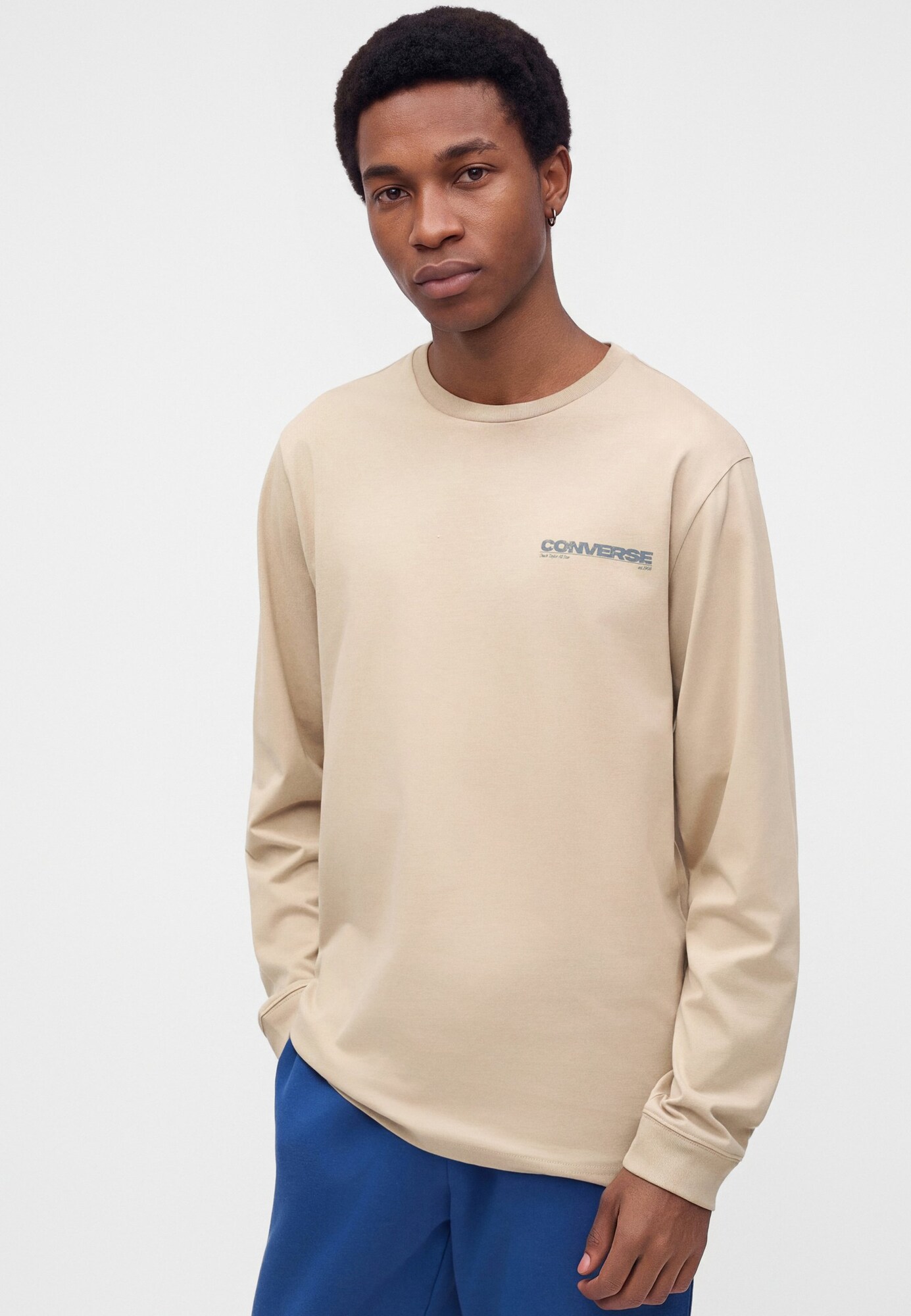 CONVERSE Camiseta  beige / zafiro – imagen 4