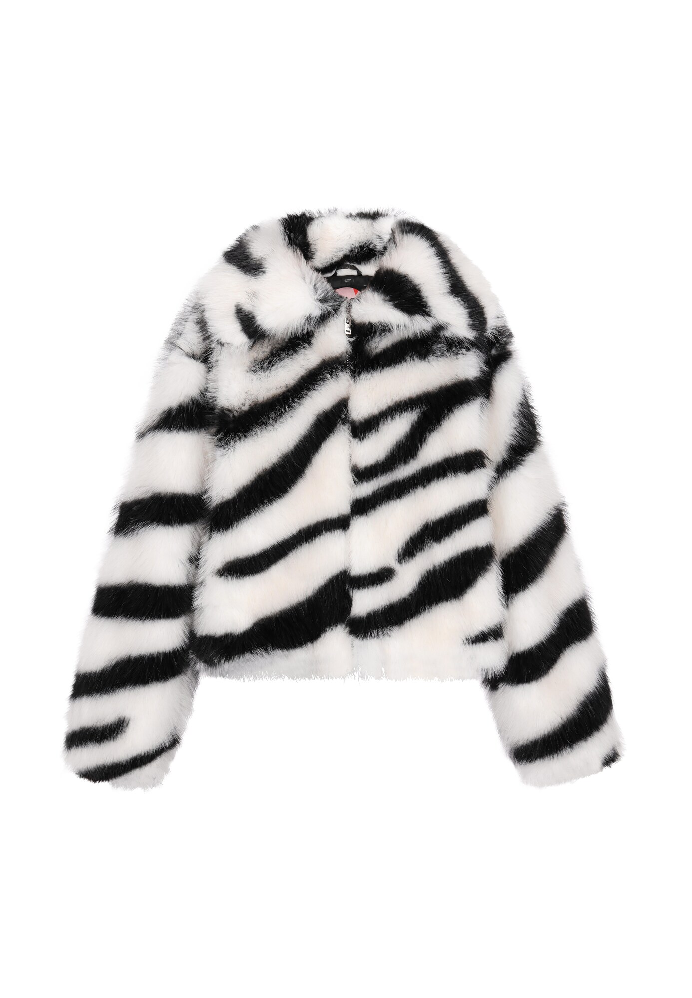 myMo ROCKS Geacă de primăvară-toamnă  negru / alb