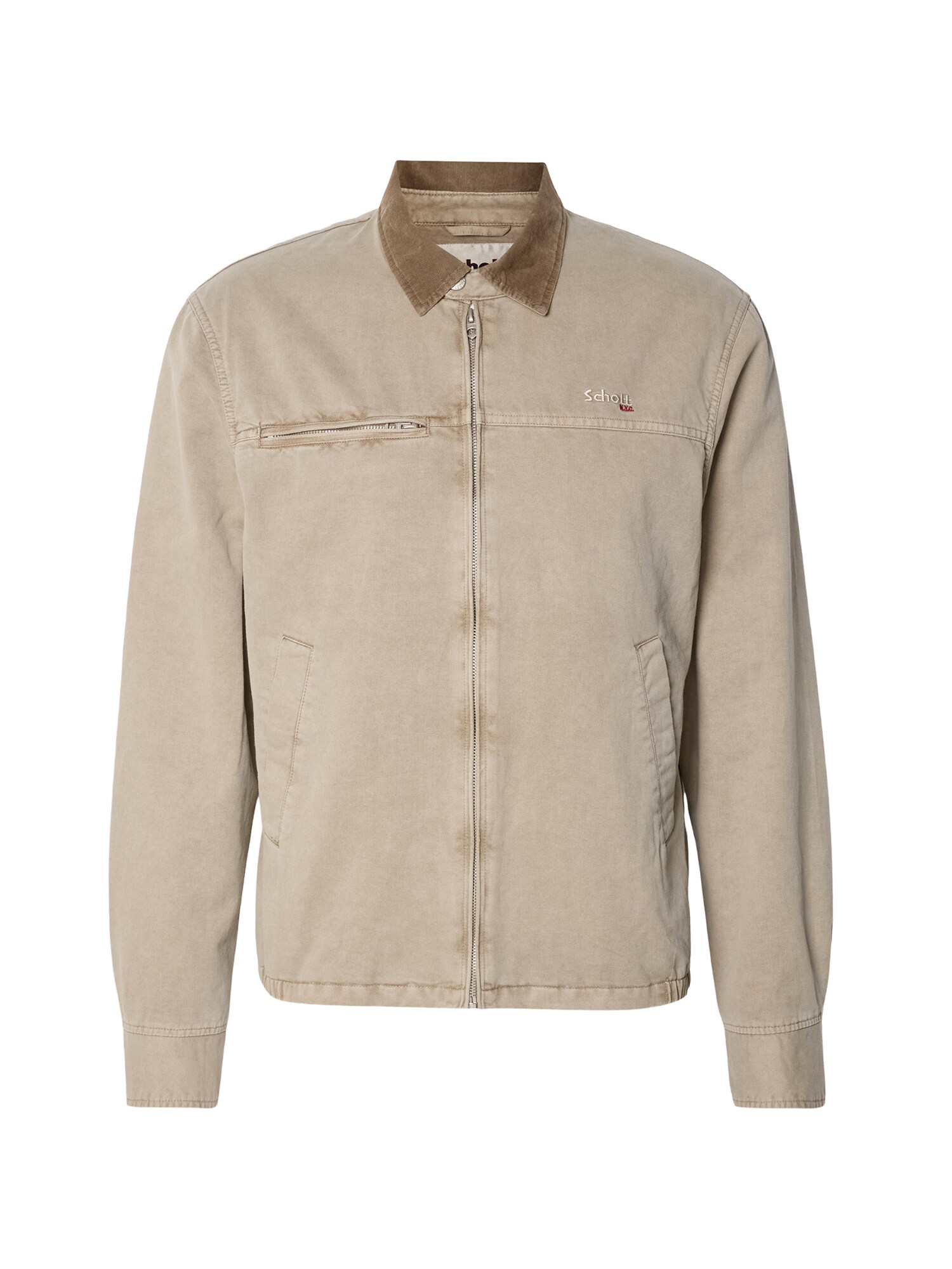 Schott NYC Geacă de primăvară-toamnă  maro / gri taupe