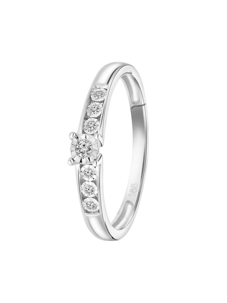 Lucardi Ring Damen Größe 55 silber