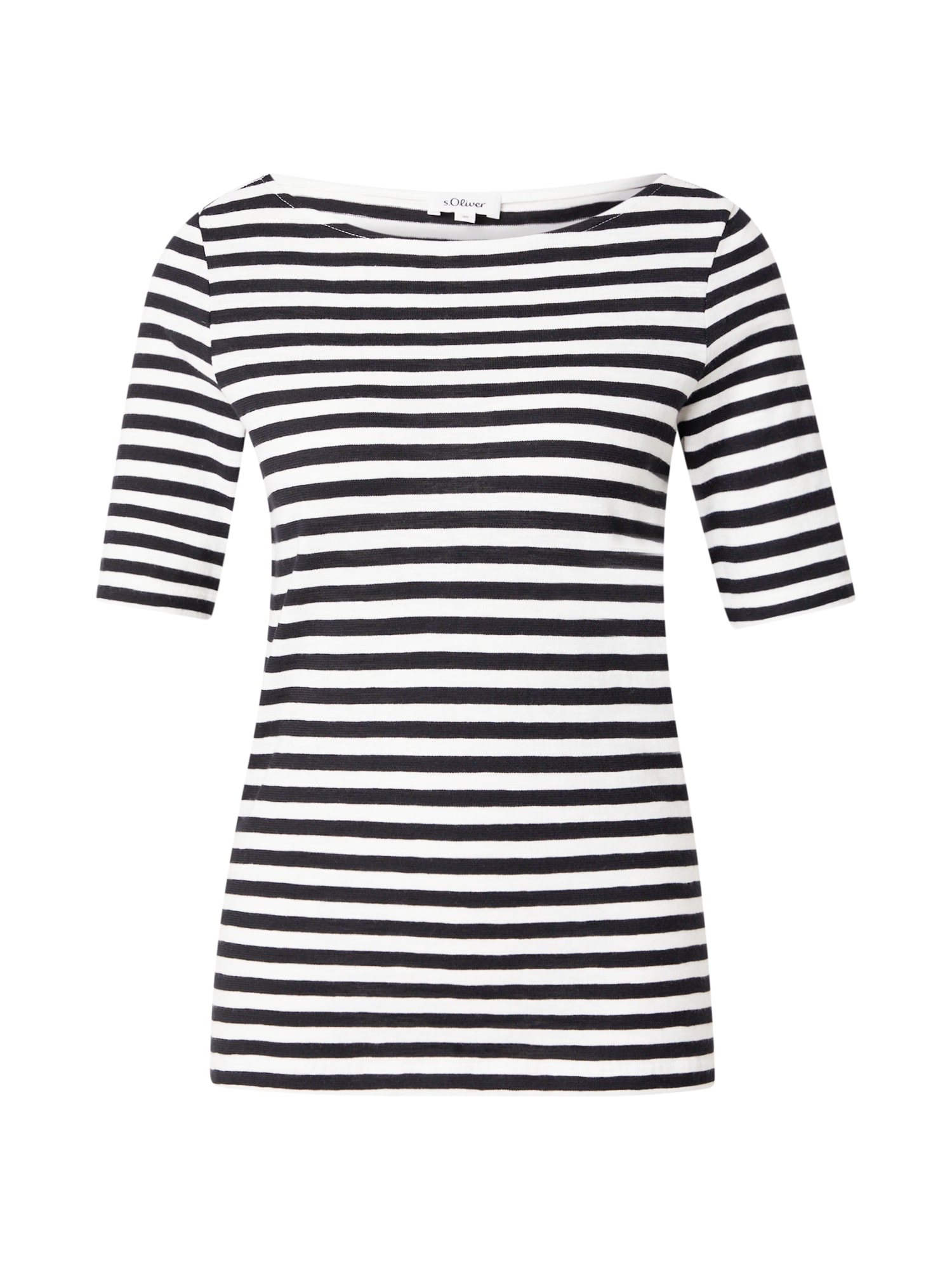 s.Oliver Tricou  ecru / negru