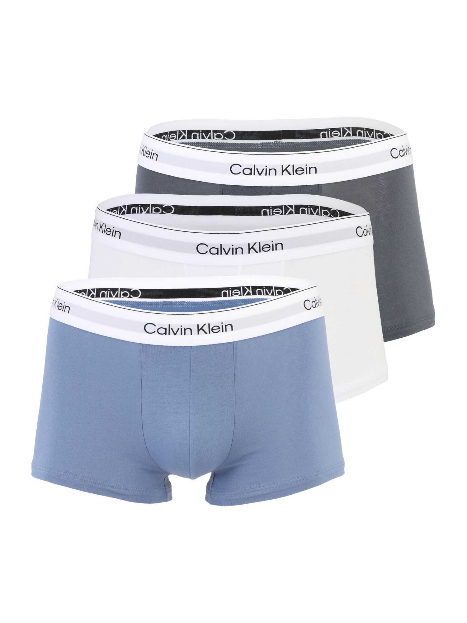 Calvin Klein Underwear Boxeri  opal / gri metalic / negru / alb