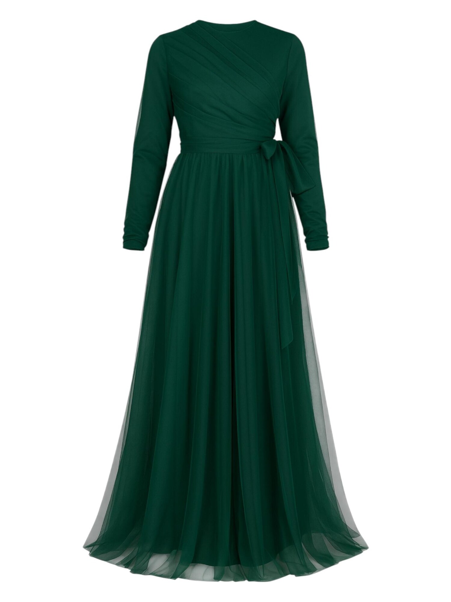 fashionshowcase Vestido de noche 'INCI'  verde oscuro
