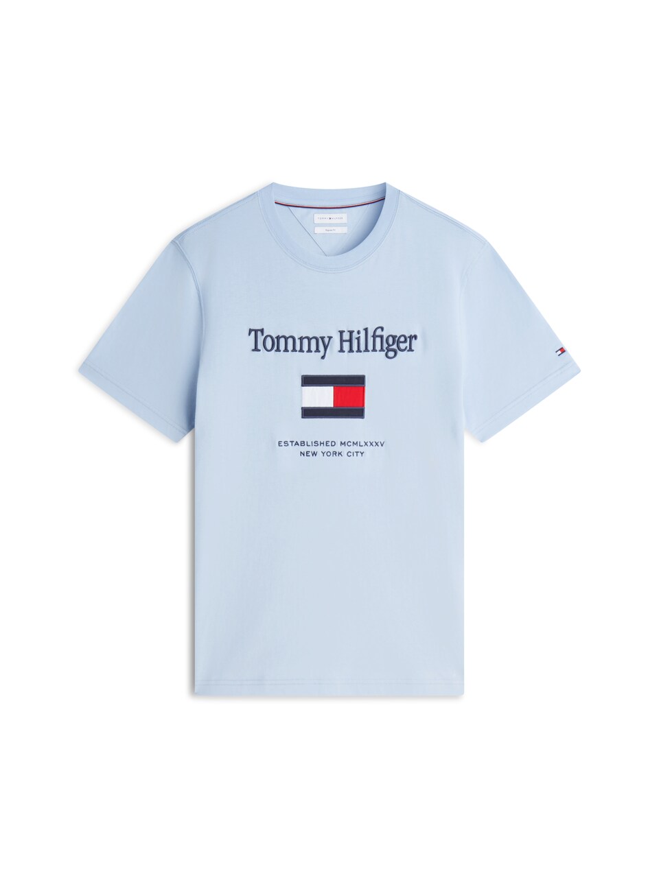 T-shirt marinblå / ljusblå / knallröd