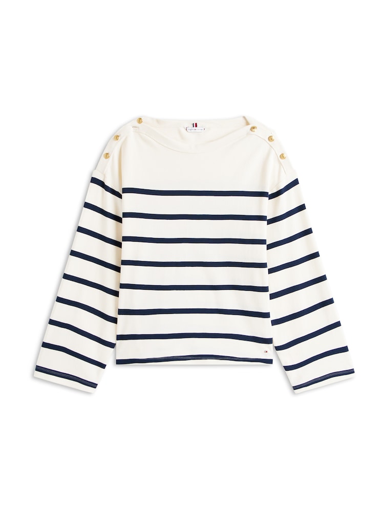 TOMMY HILFIGER Shirt Damen Größe XS navy / wollweiß