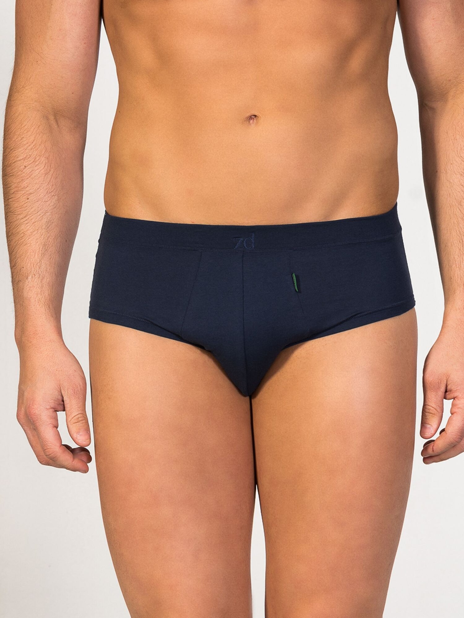 zd ZERO DEFECTS Braga 'Mini Egyptian cotton'  navy