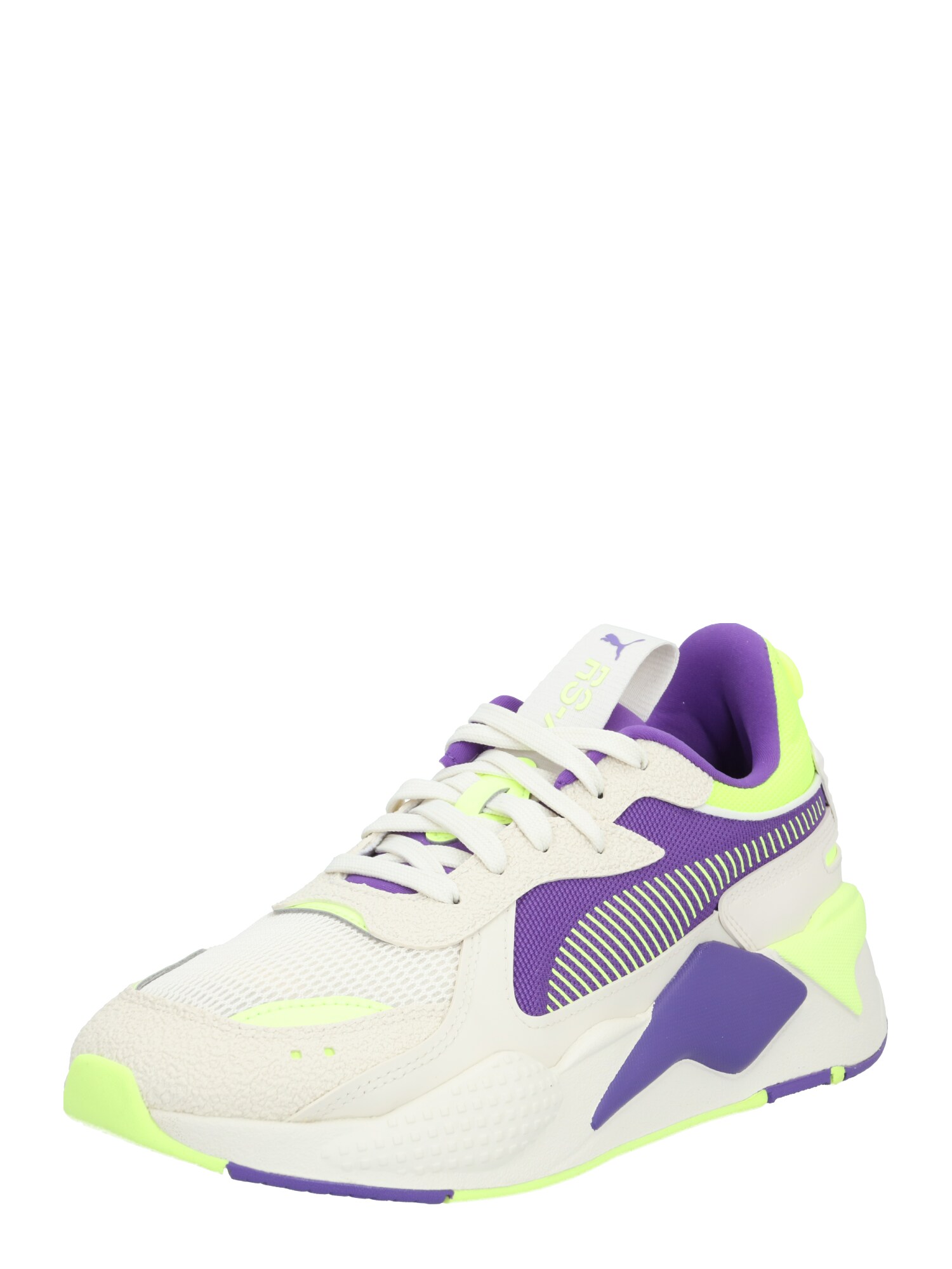 PUMA Sportbačiai be auliuko 'Hard Drive'  kremo / neoninė žalia / tamsiai violetinė