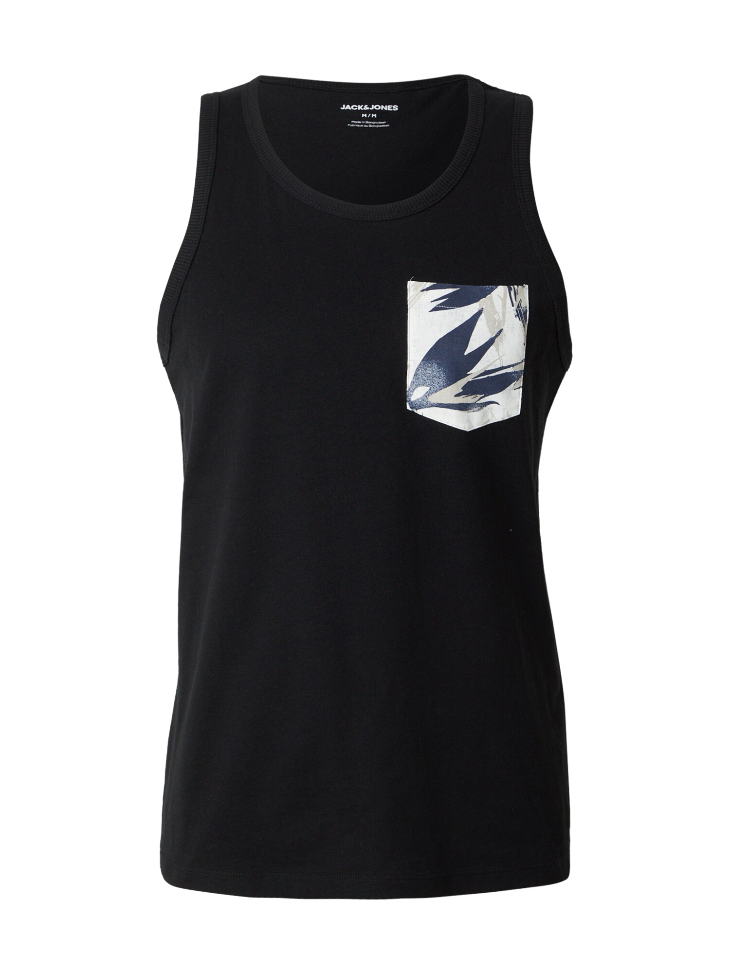 JACK & JONES Tricou 'JJHONOLULU'  crem / bleumarin / negru / alb