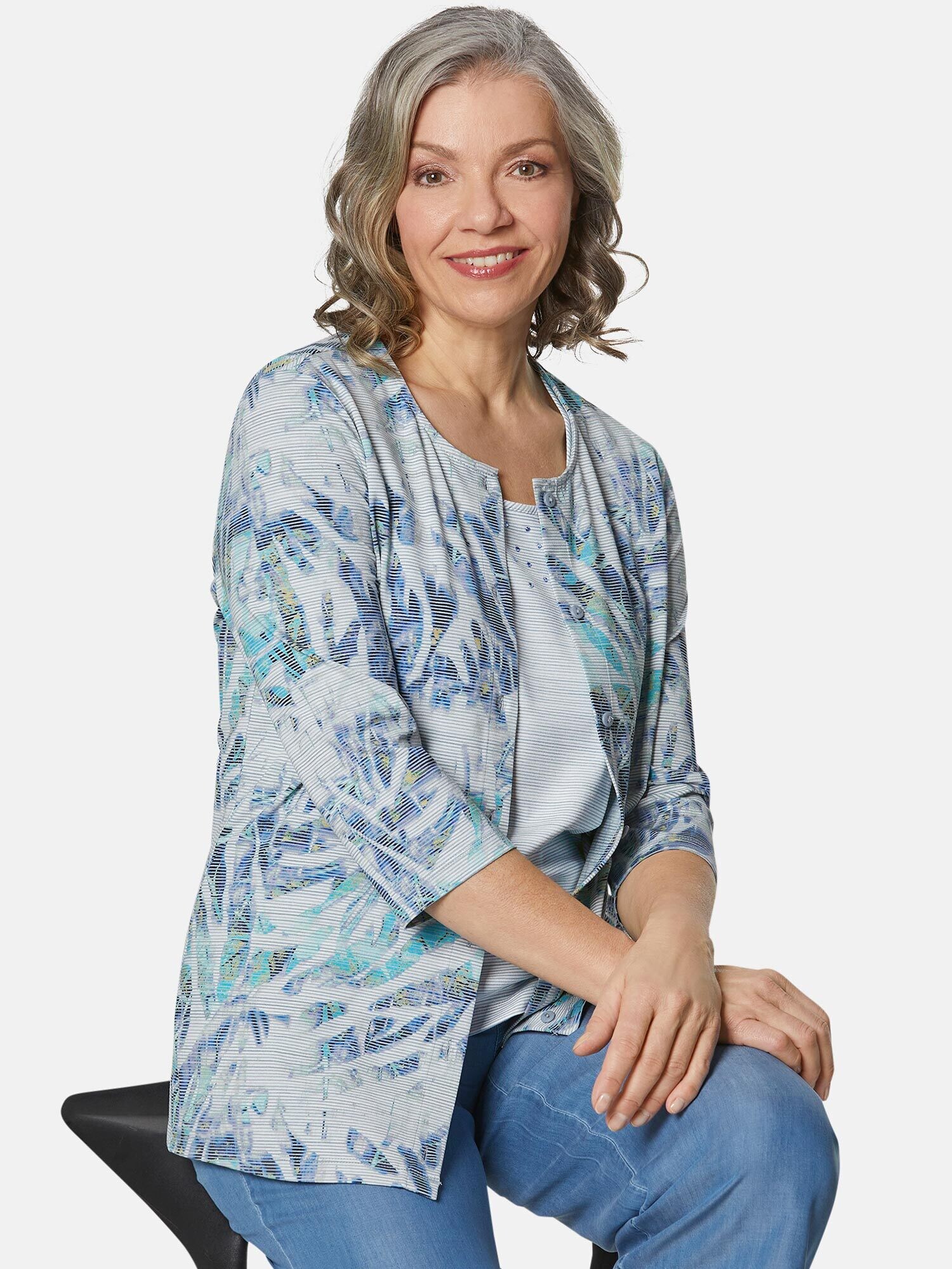 Thumbnail - Goldner Set: Top und Jacke