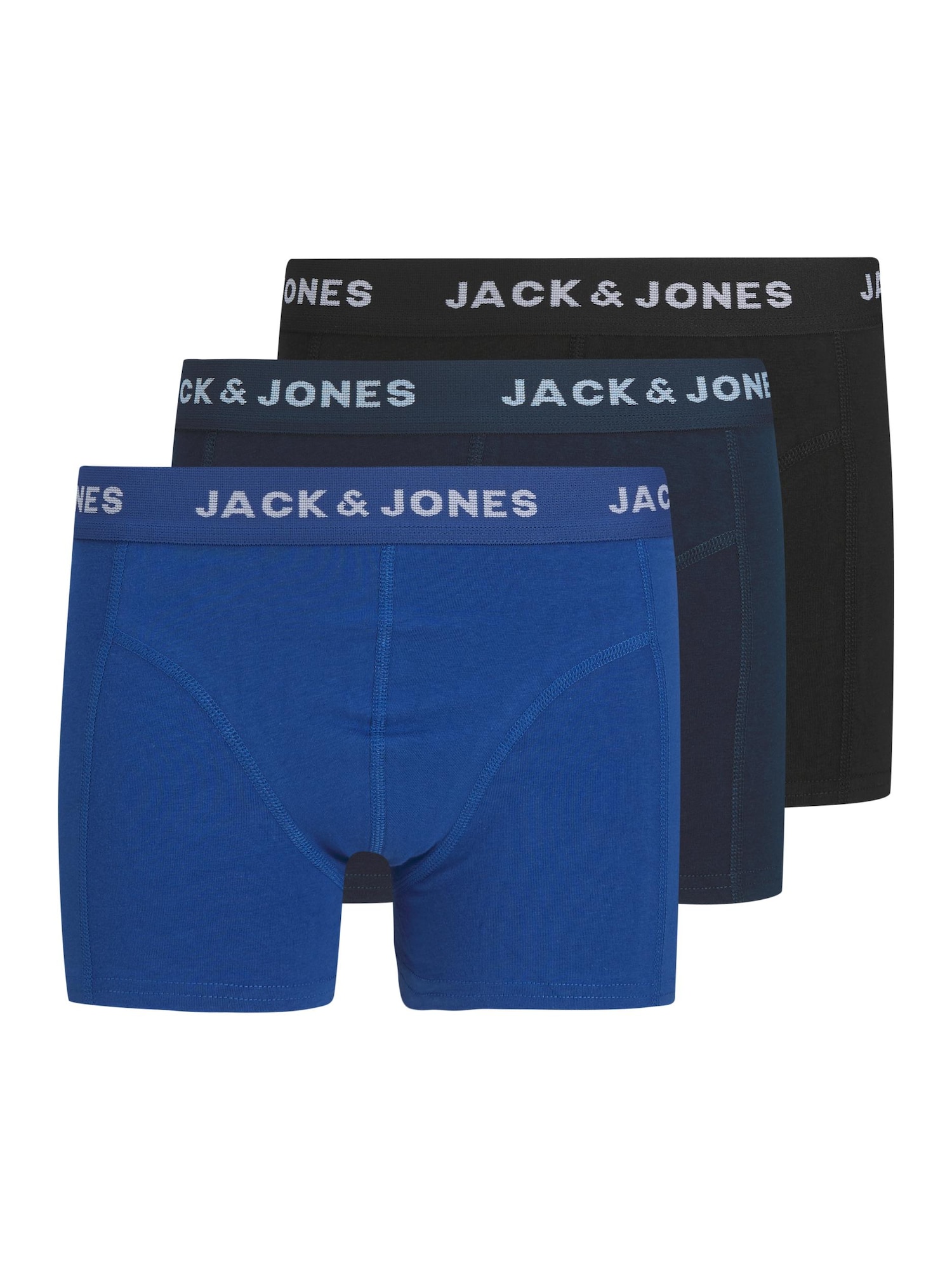Jack & Jones Junior Apatinės kelnaitės mėlyna / balta / juoda / tamsiai mėlyna jūros spalva