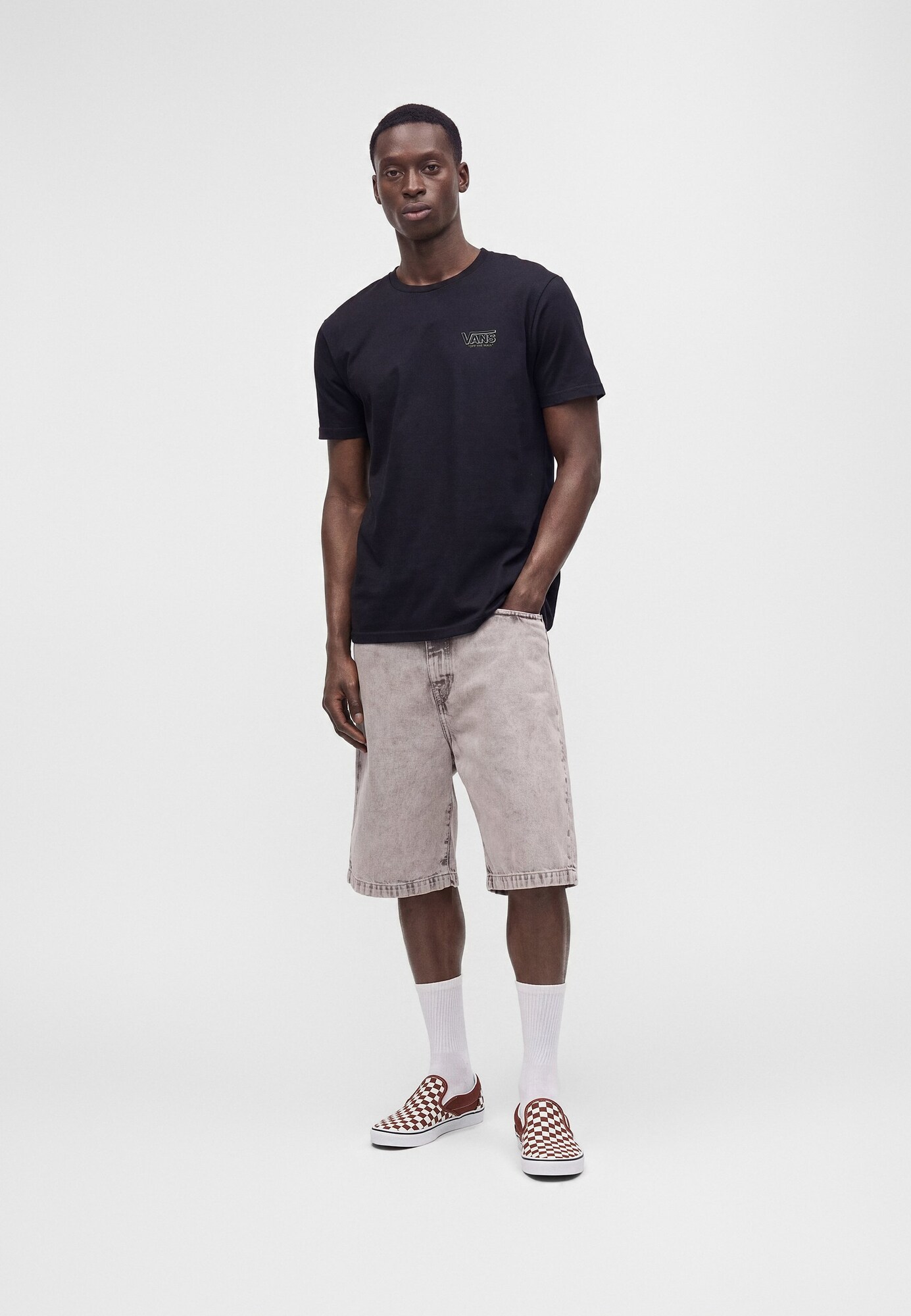 VANS Camiseta 'Since 66'  gris / oliva / negro – imagen 4
