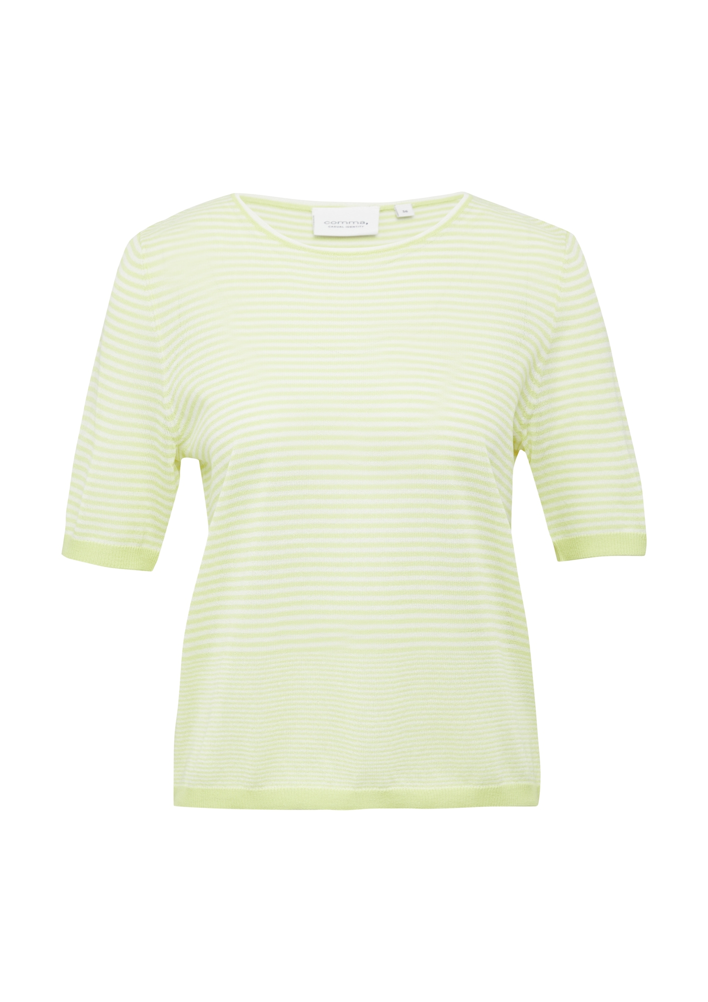 comma casual identity Pulover  galben citron / alb