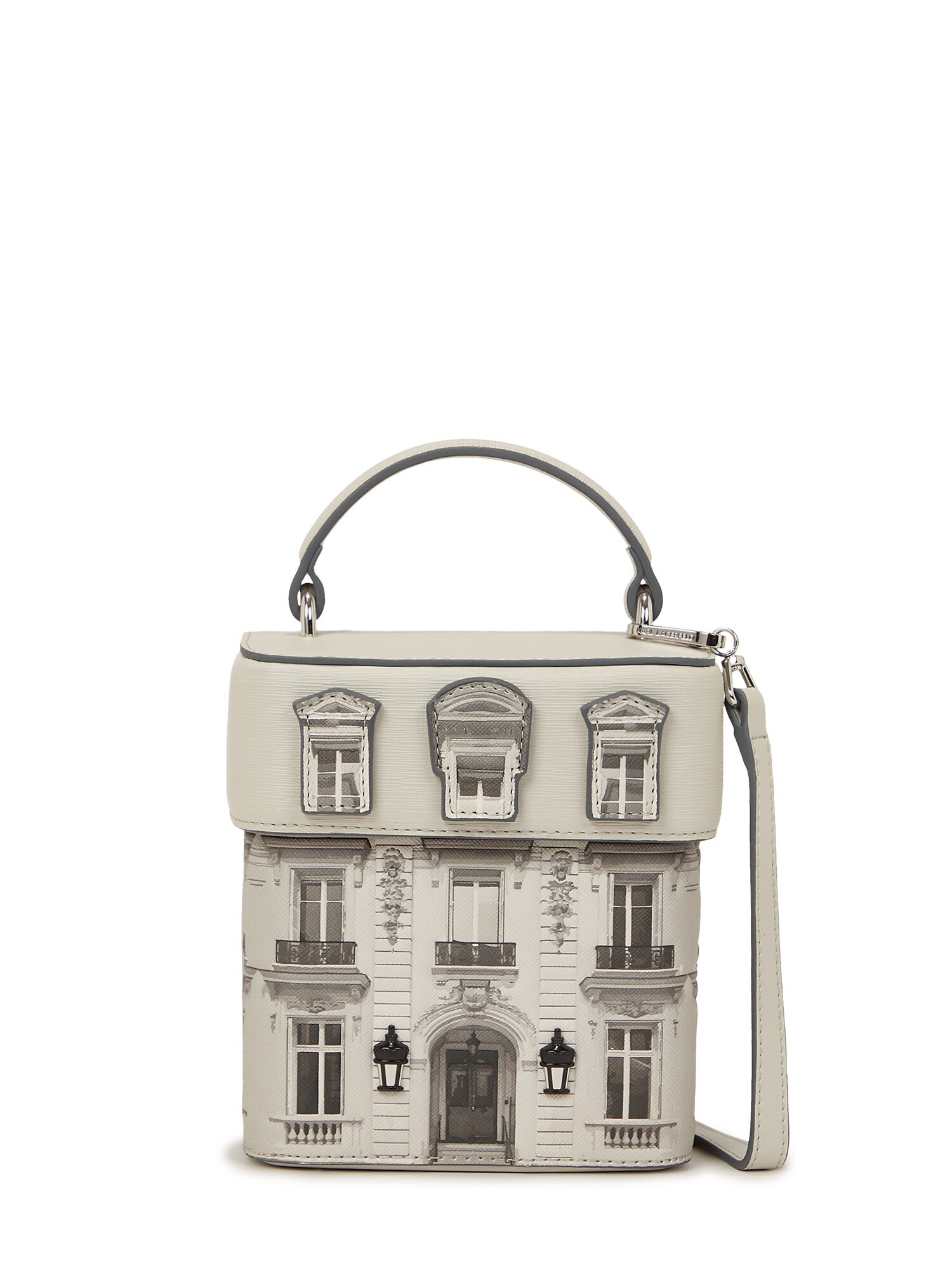 Karl Lagerfeld Kézitáska 'Essentials Maison'  bézs / világosszürke / fekete akciós termékkép 1