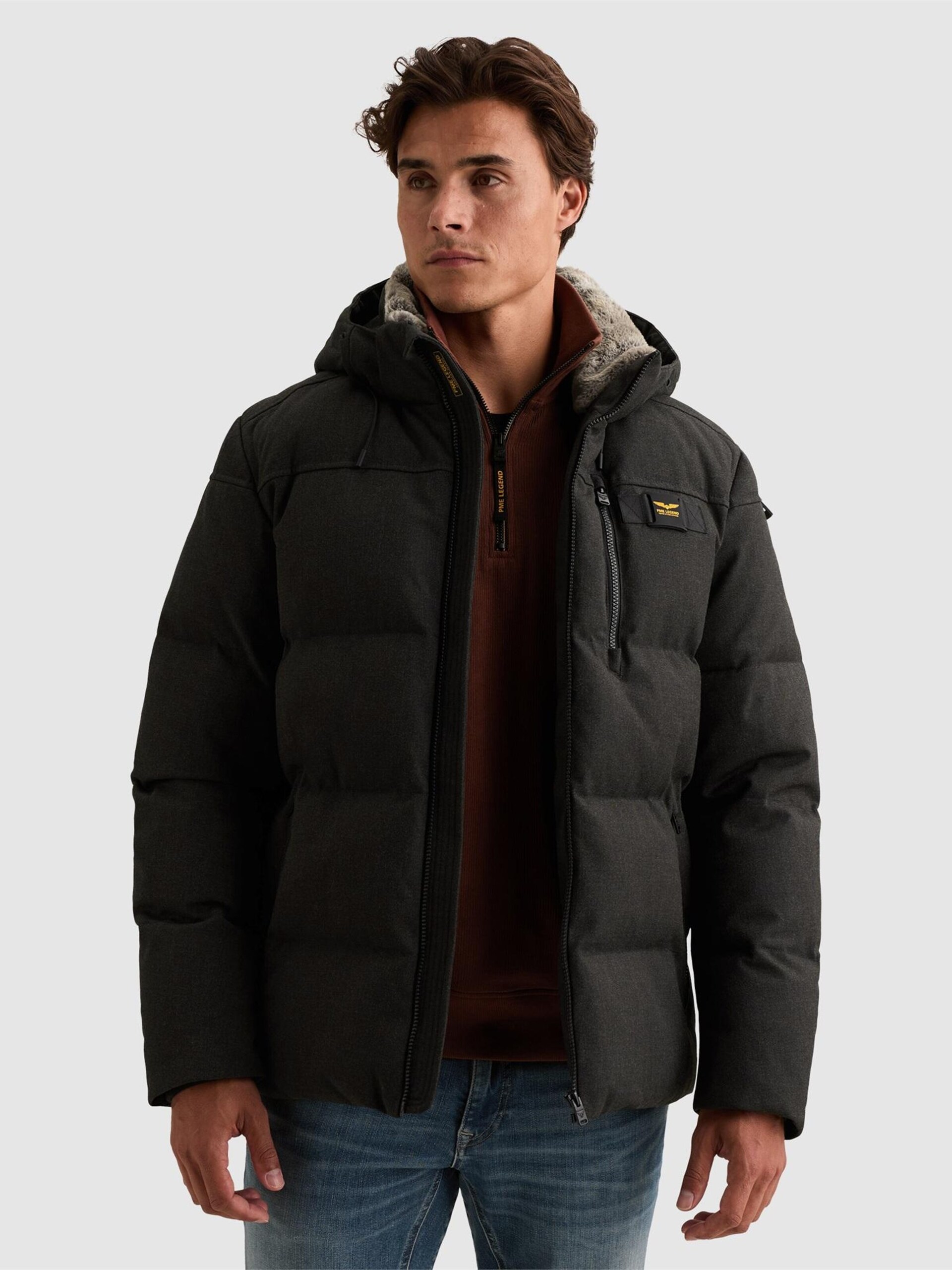 PME Legend Jacka Yetcraft Dark Graphite Antracit Grå Svart herr – bild 2