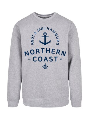 F4NT4STIC Sweatshirt Navy / Grijs gemêleerd