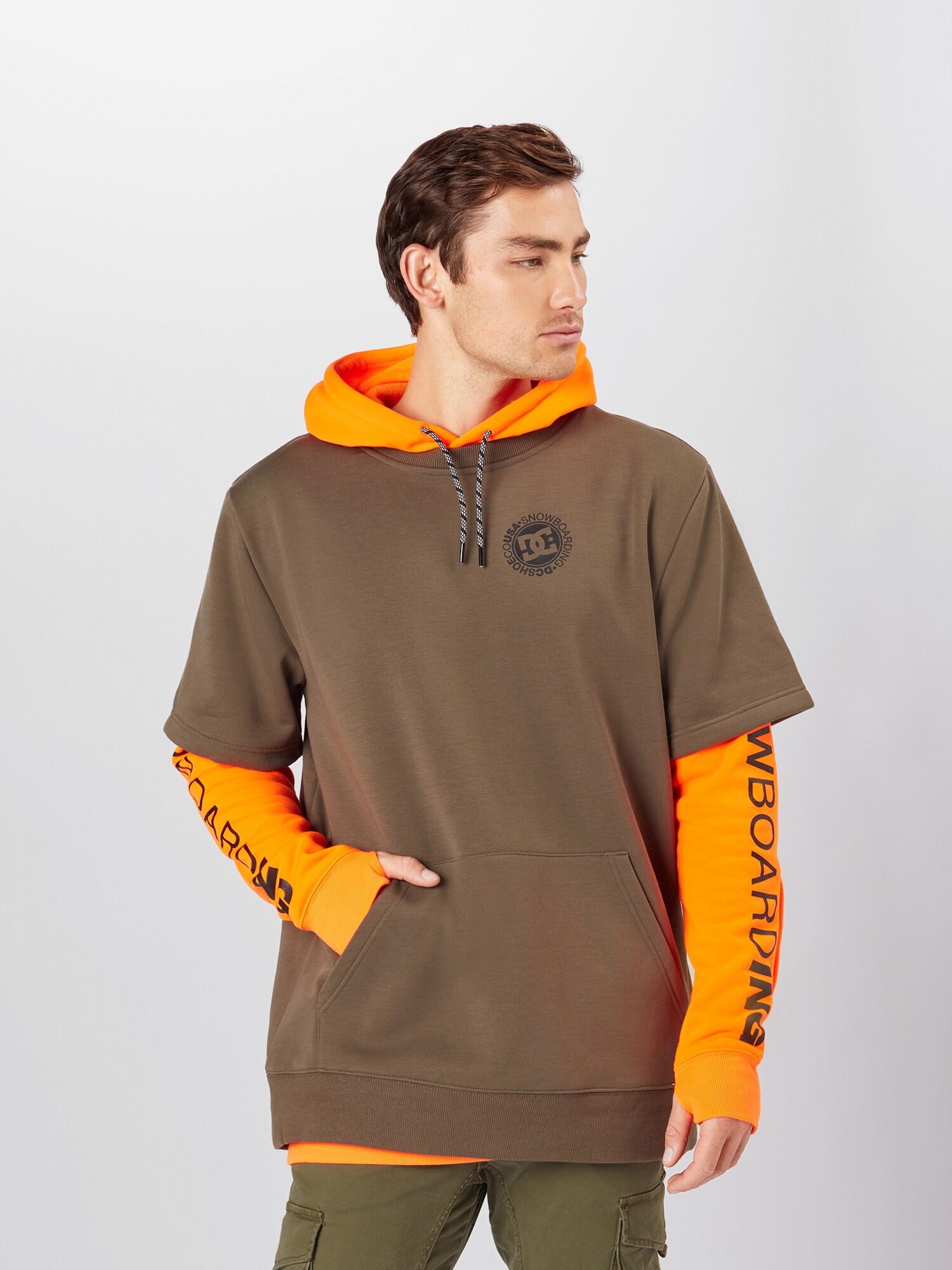 DC Shoes Sports sweater  orange / brown