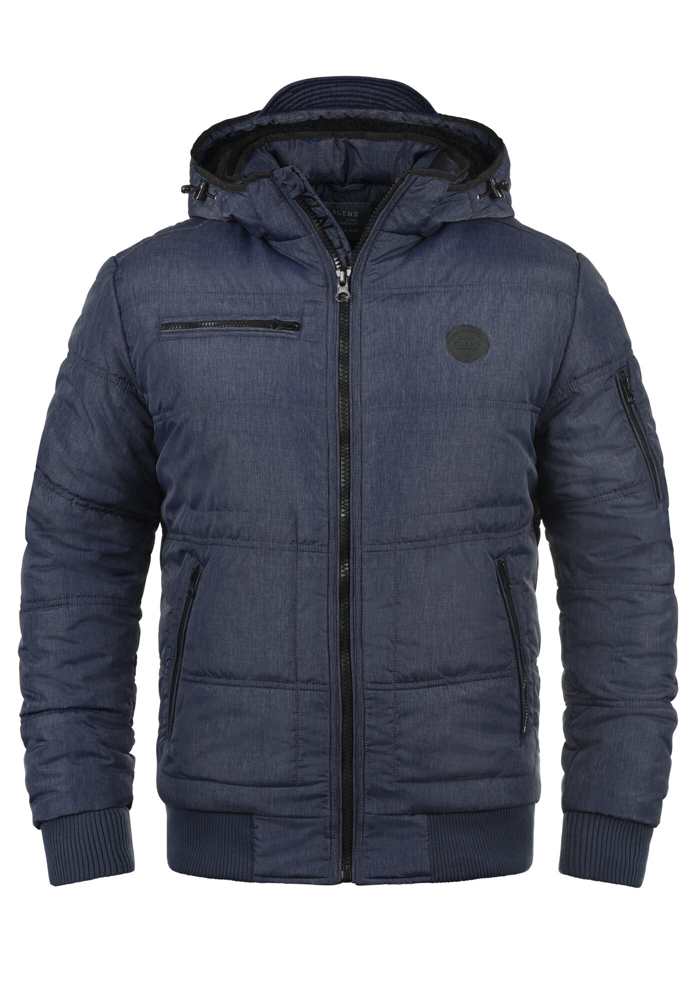 BLEND Chaqueta de invierno 'Boris'  azul oscuro / negro