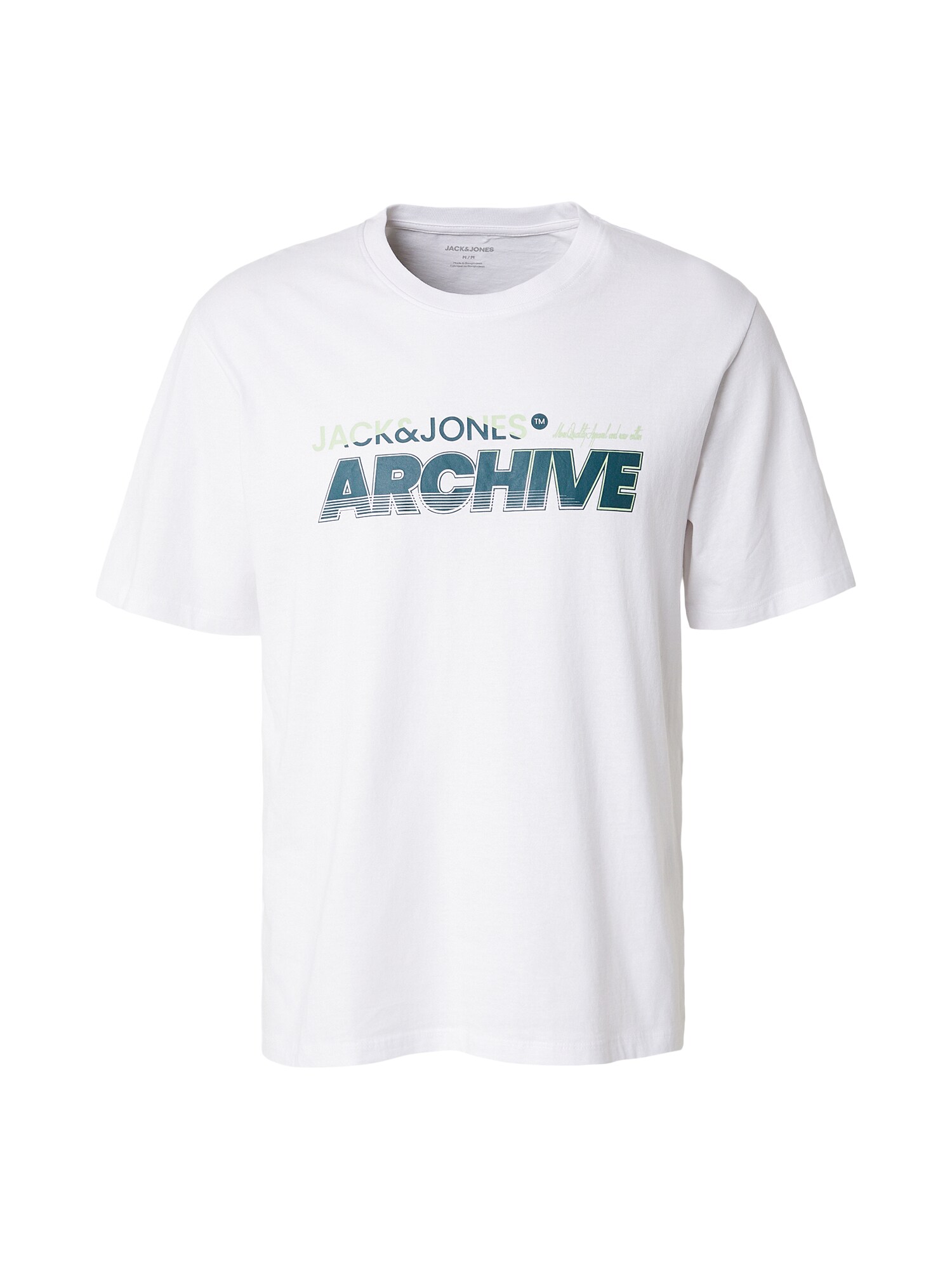 JACK & JONES Tricou JJBRAT  verde stuf / verde închis / alb