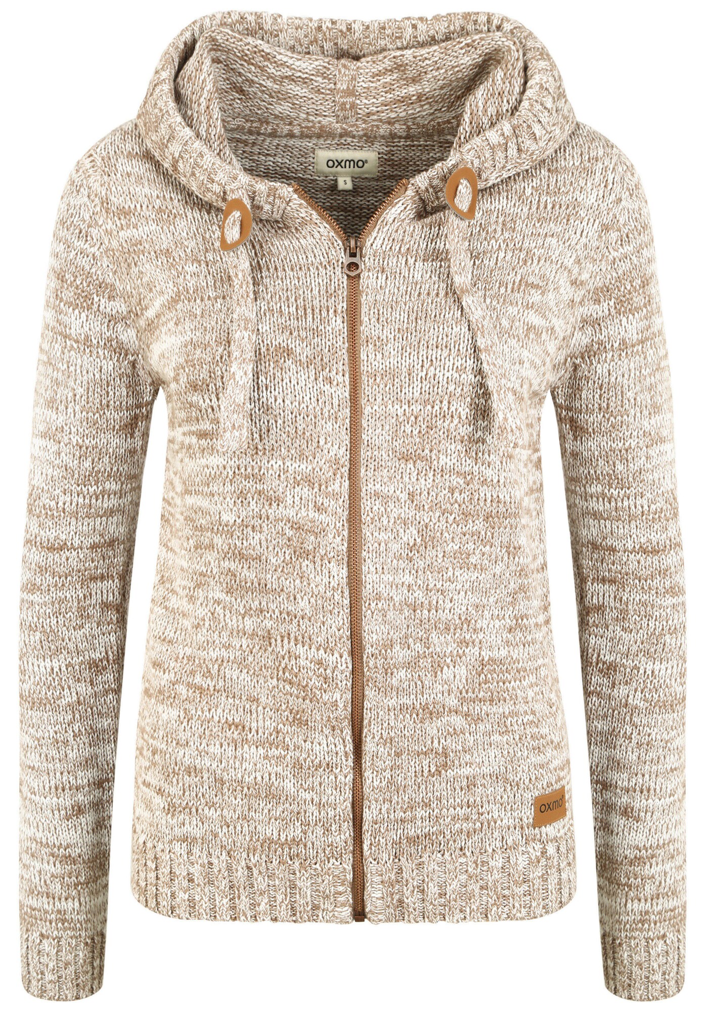 Oxmo Cárdigan 'OXPhiladelphia'  beige / marrón