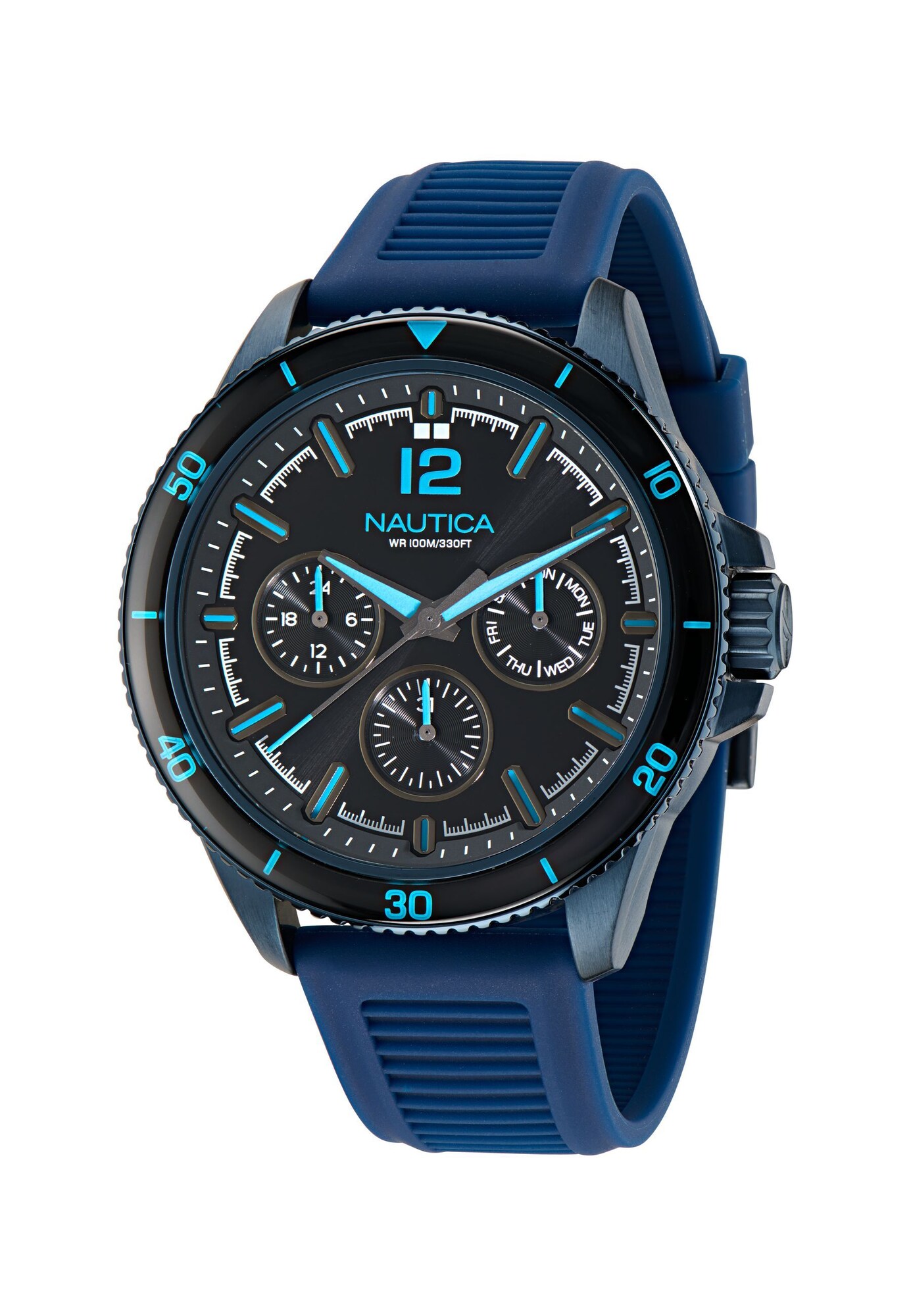 Nautica Analoog Horloge 'Nct Windrose' Donkerblauw