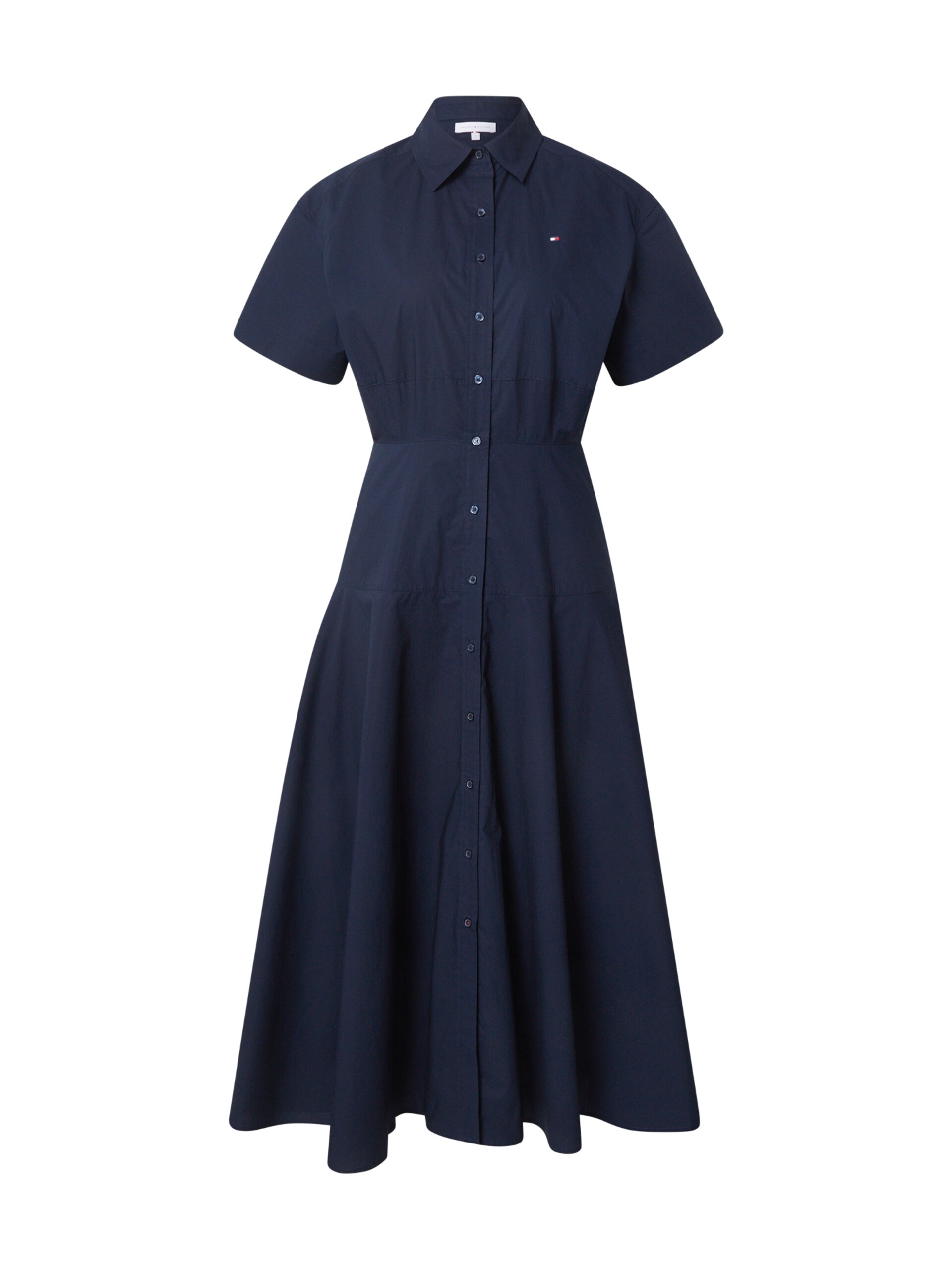 TOMMY HILFIGER Skjortklänning 'Fit And Flare Midi' dam