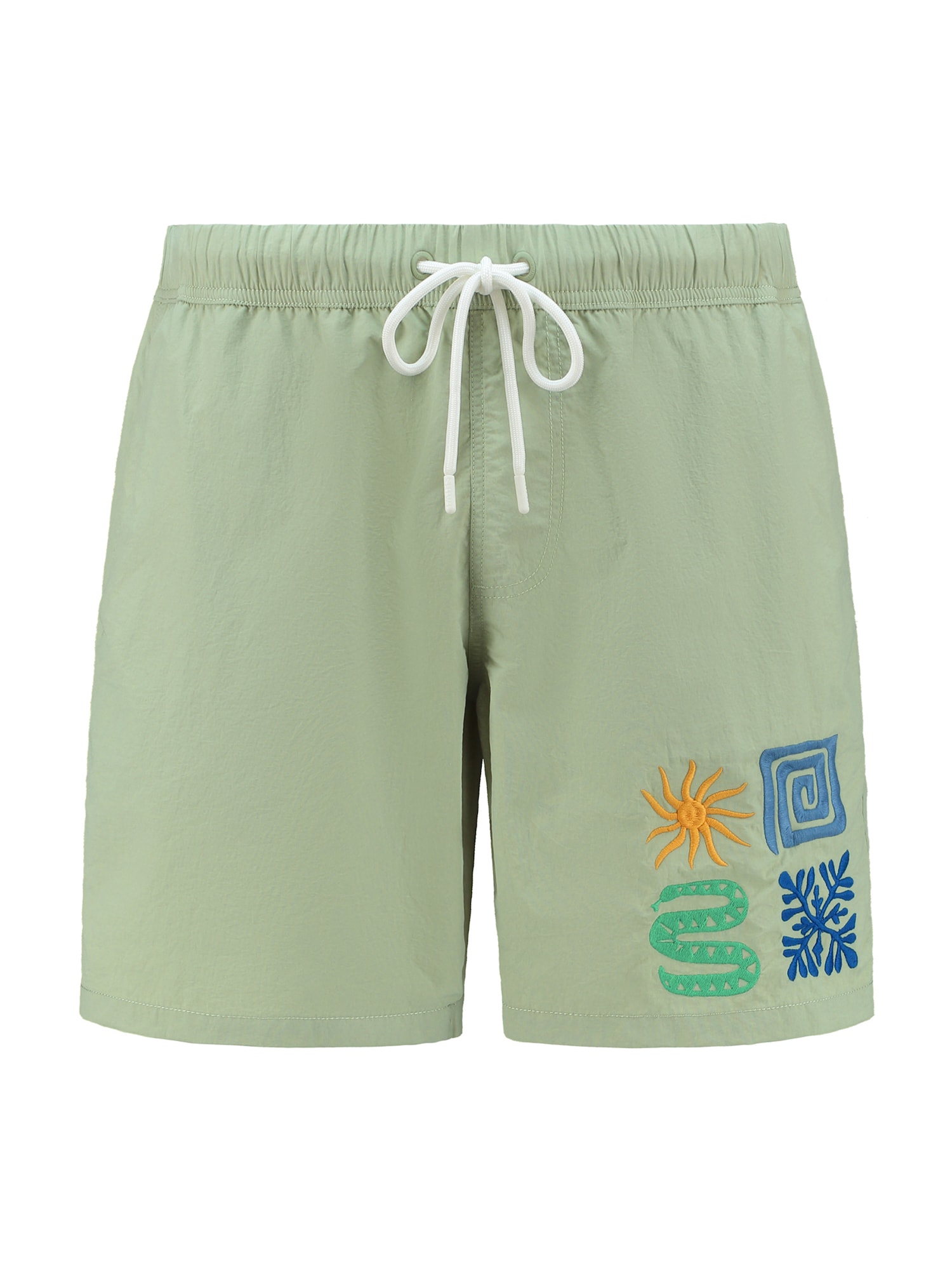 Shiwi Kratke kopalne hlače  zelena / mešane barve