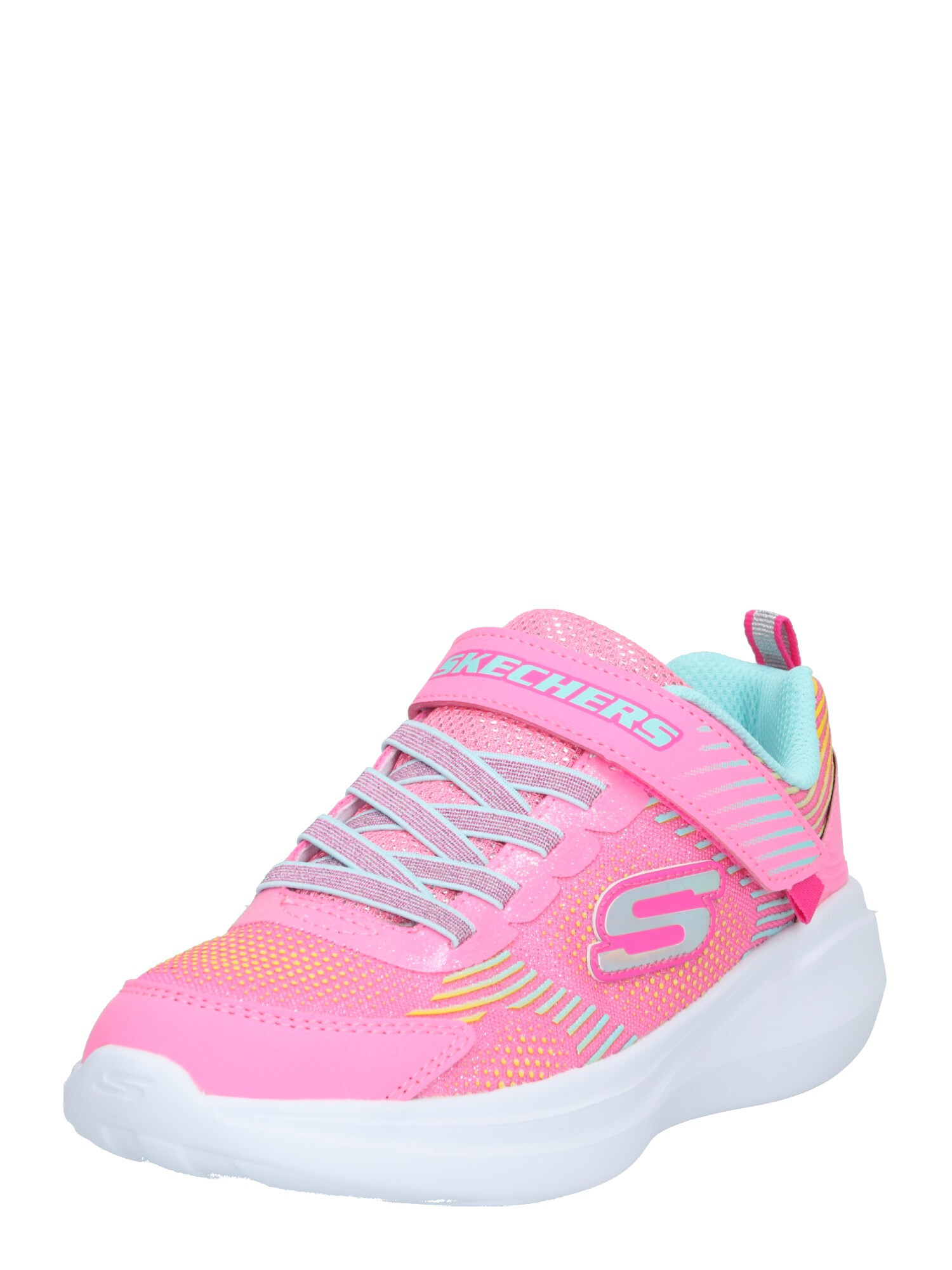 SKECHERS Sportbačiai 'GO RUN FAST'  rožinė / šviesiai mėlyna / geltona